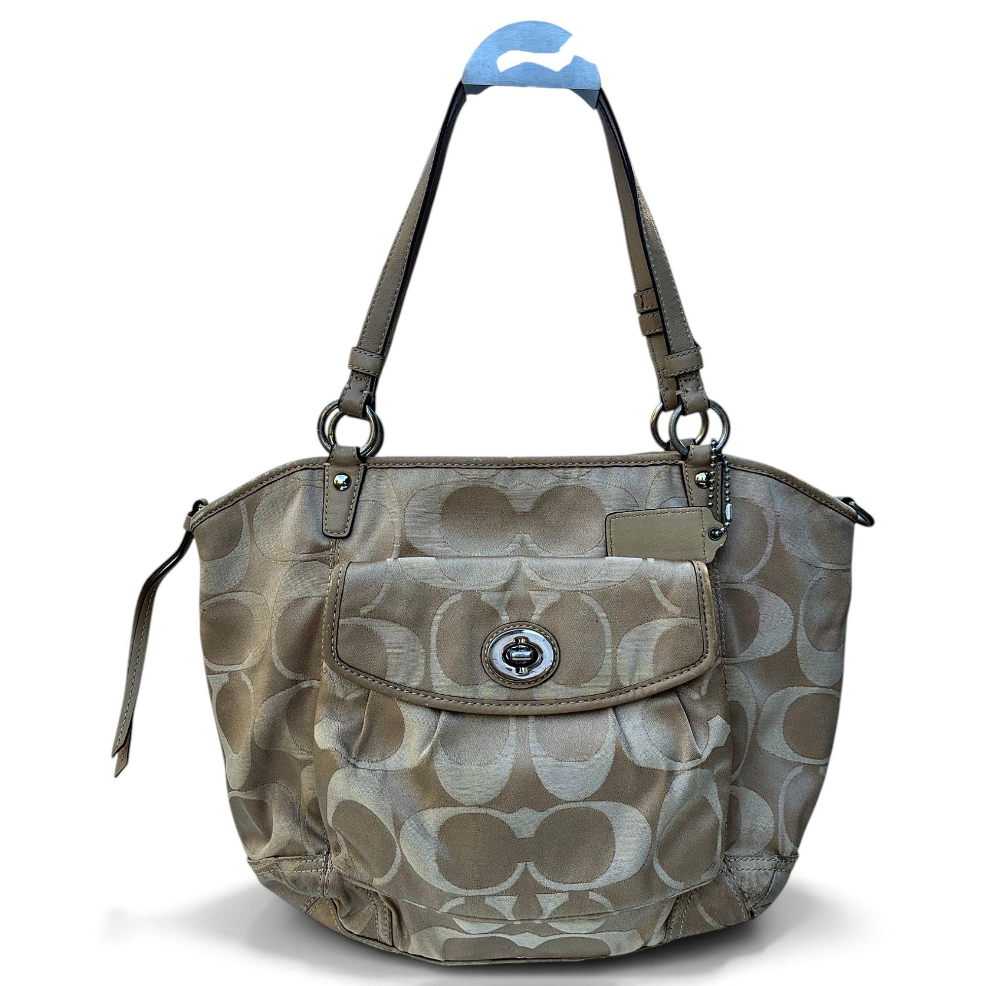 Coach Signature Sufflette cloth handbag