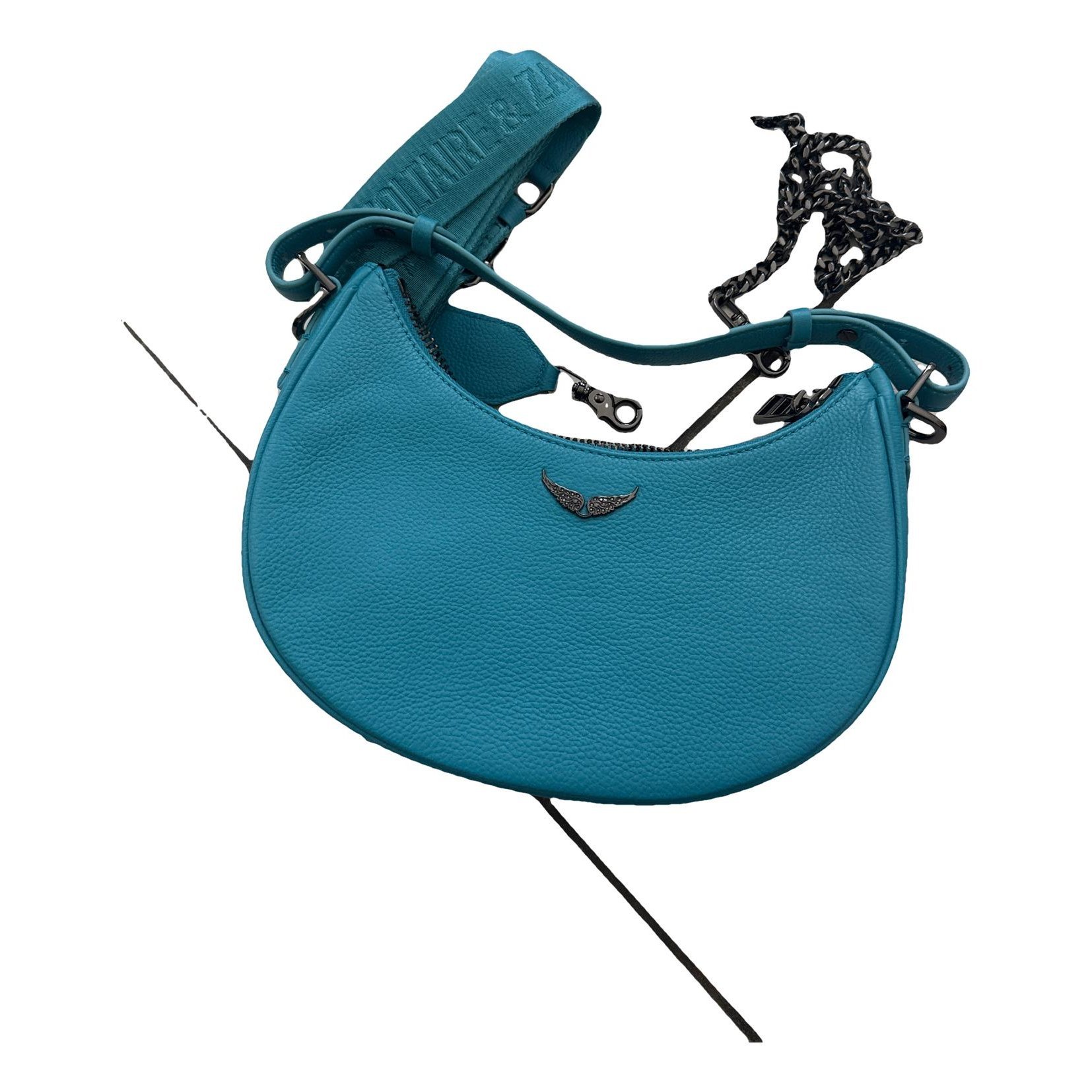 Rock leather crossbody bag