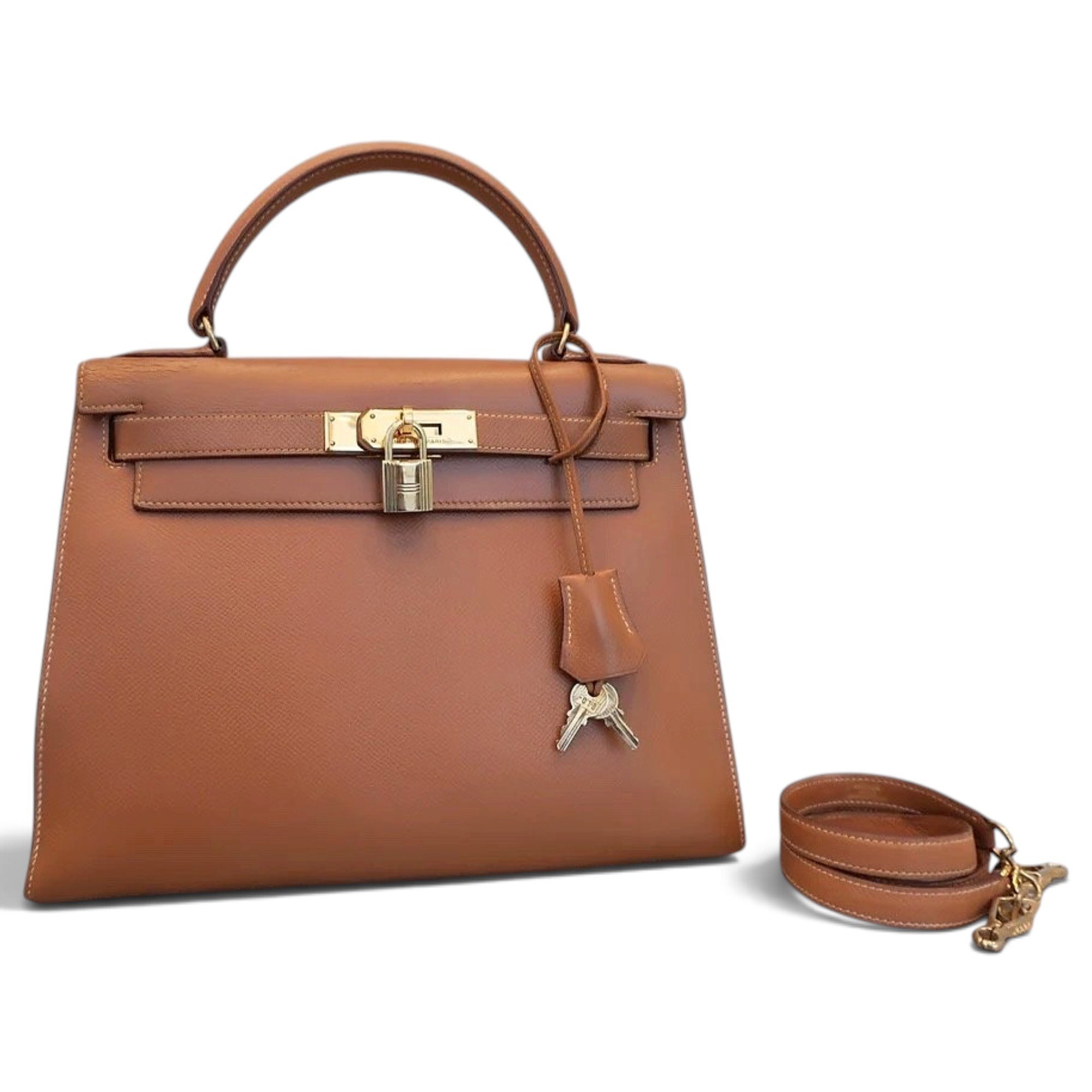 Kelly 32 leather handbag