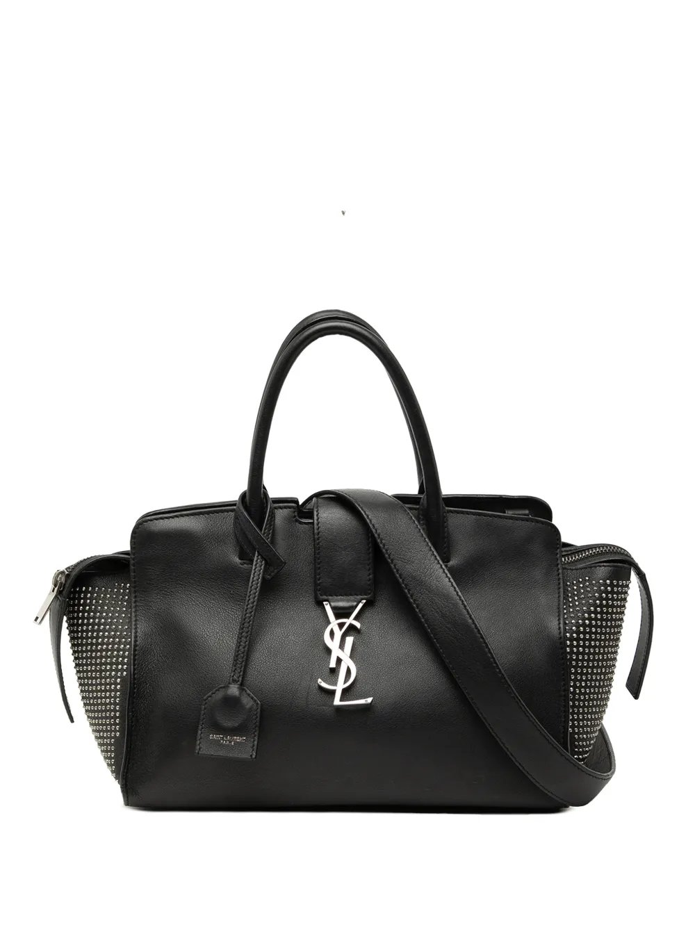 2017 Baby Studded Leather Monogram Downtown Cabas satchel