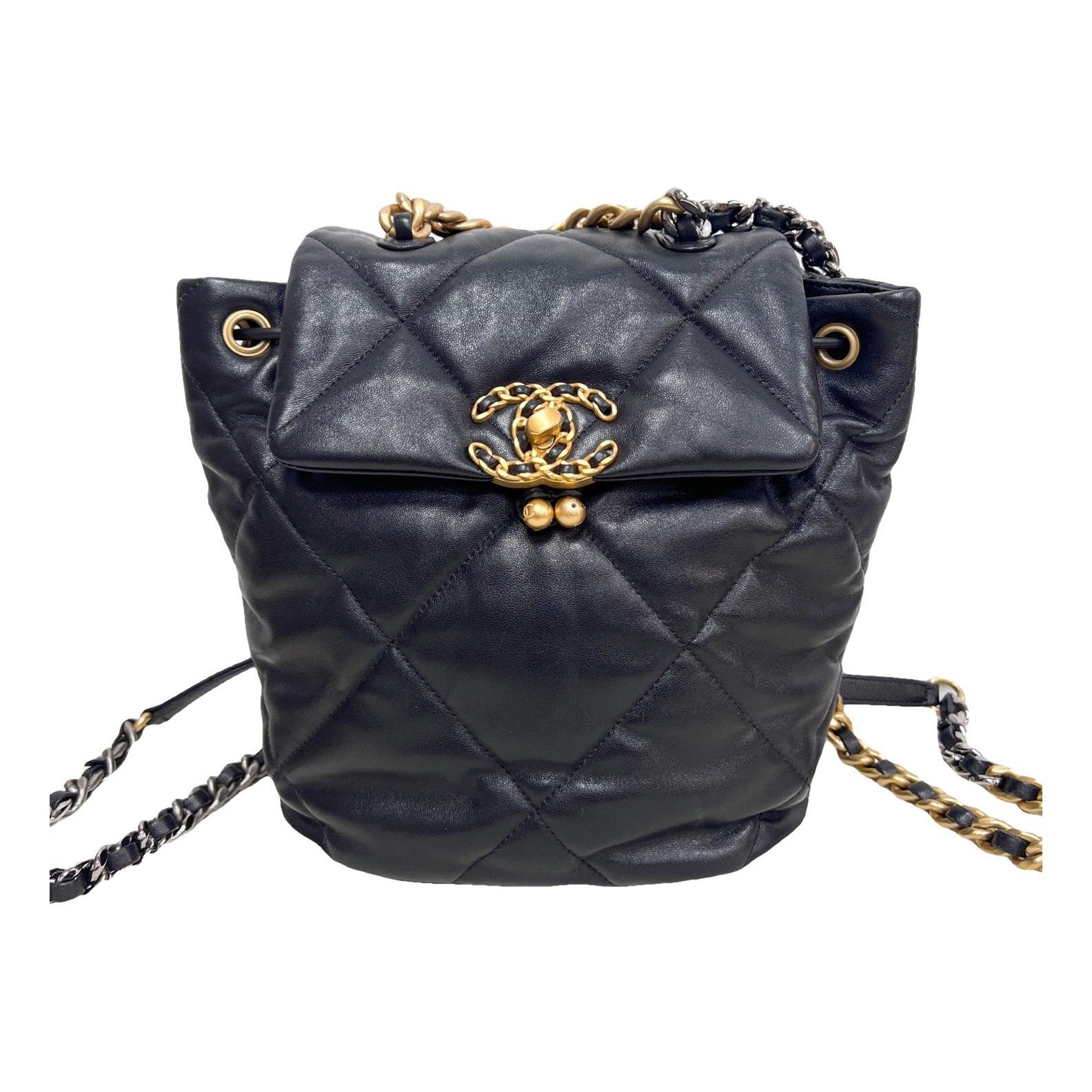 Leather backpack