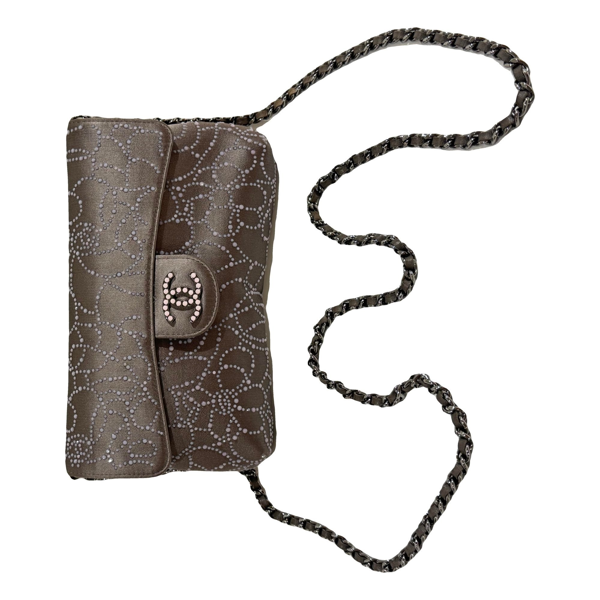 Silk clutch bag