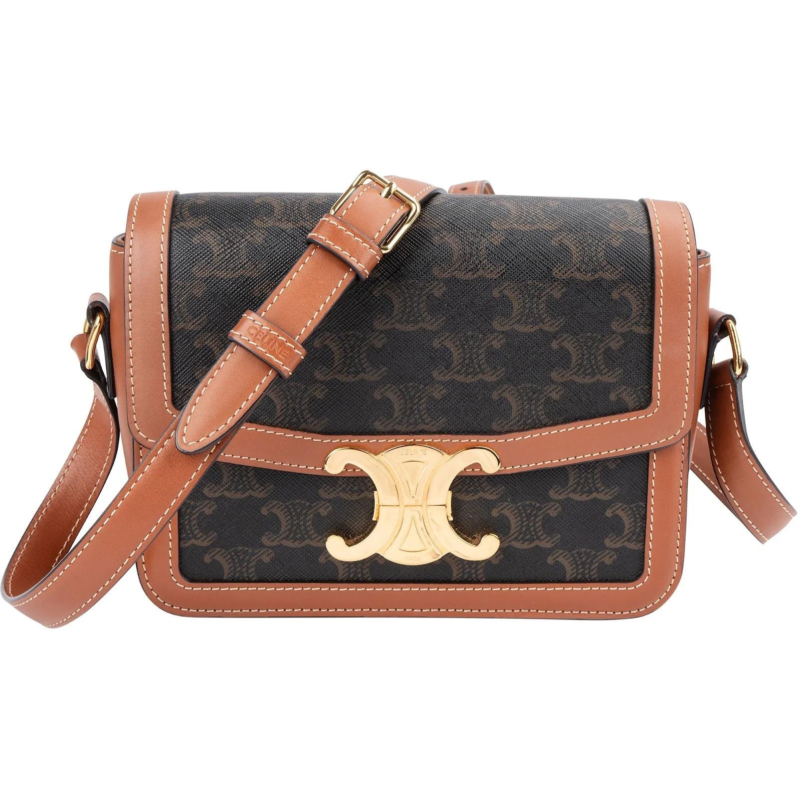 Triomphe leather crossbody bag
