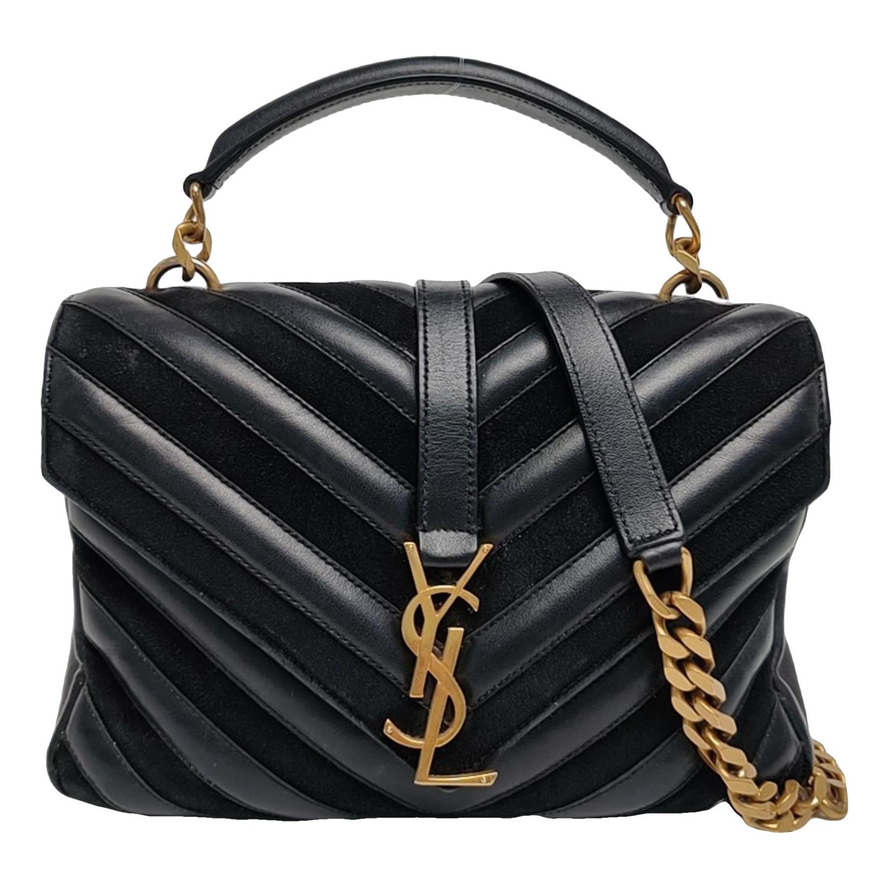 Collége monogramme leather handbag