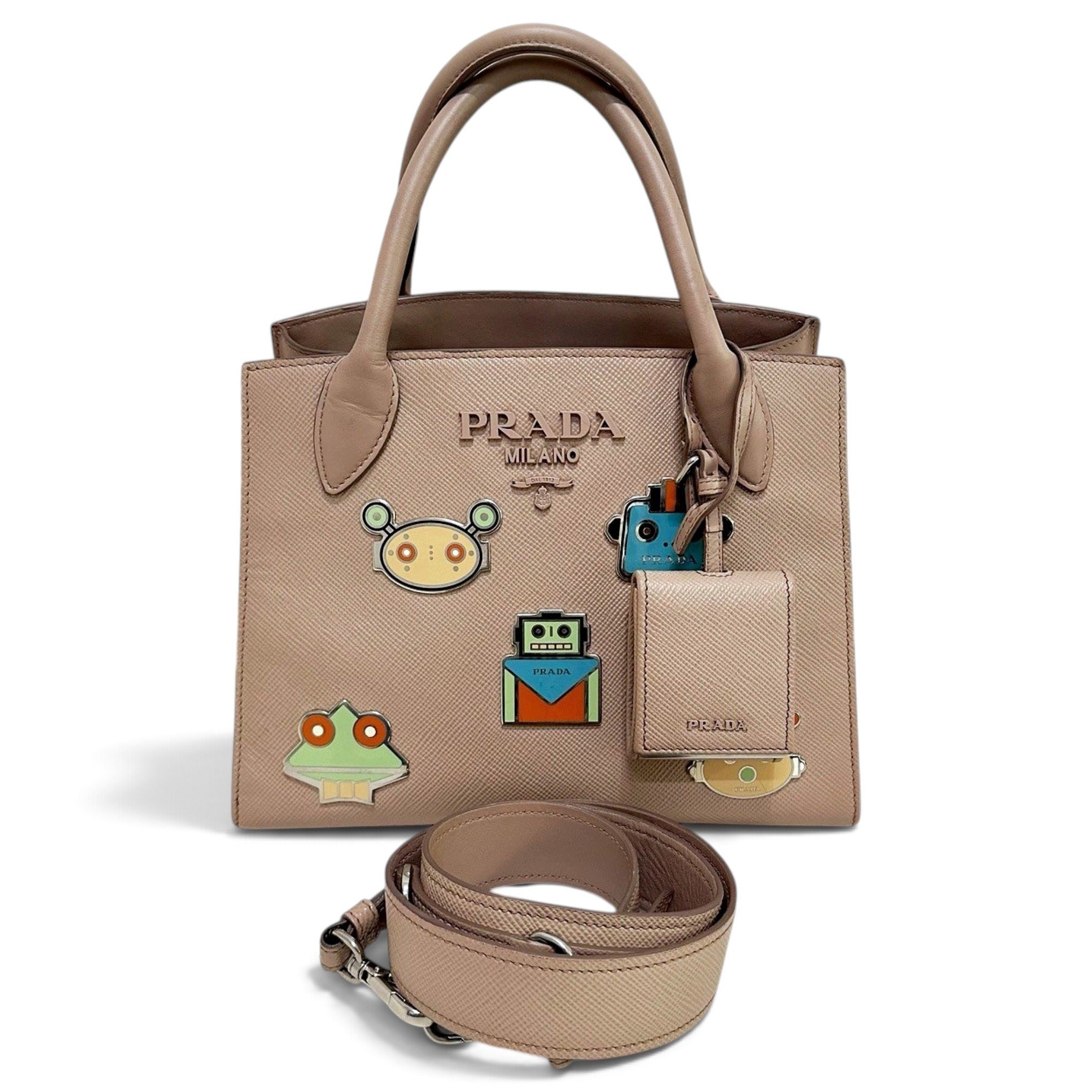 Prada Monochrome leather handbag