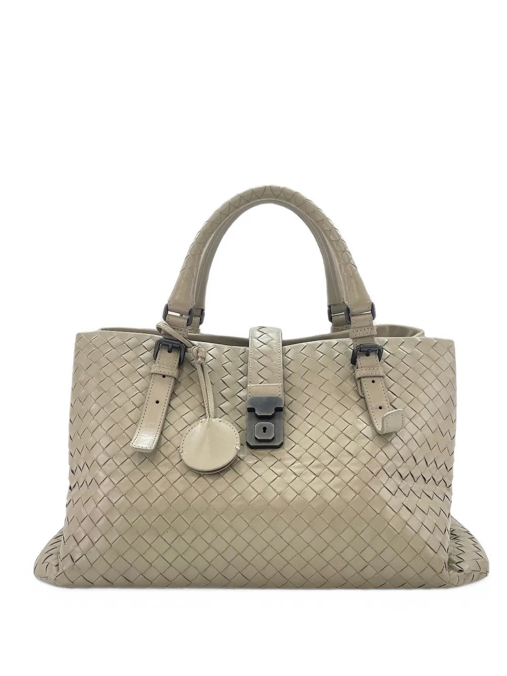Intrecciato lock handbag