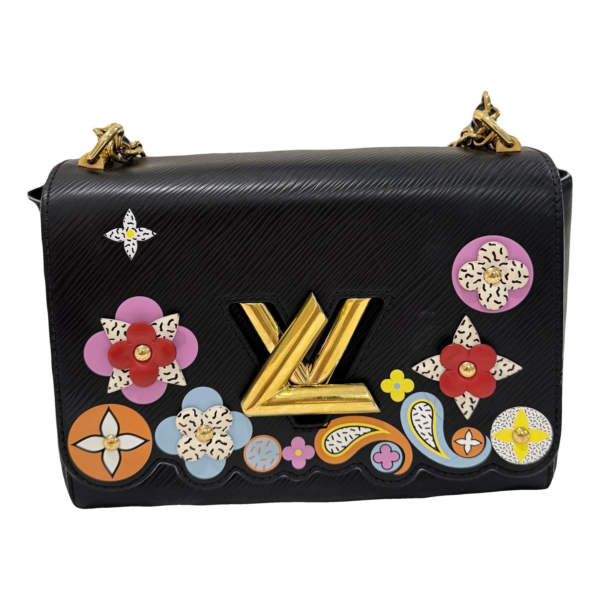 Twist leather handbag