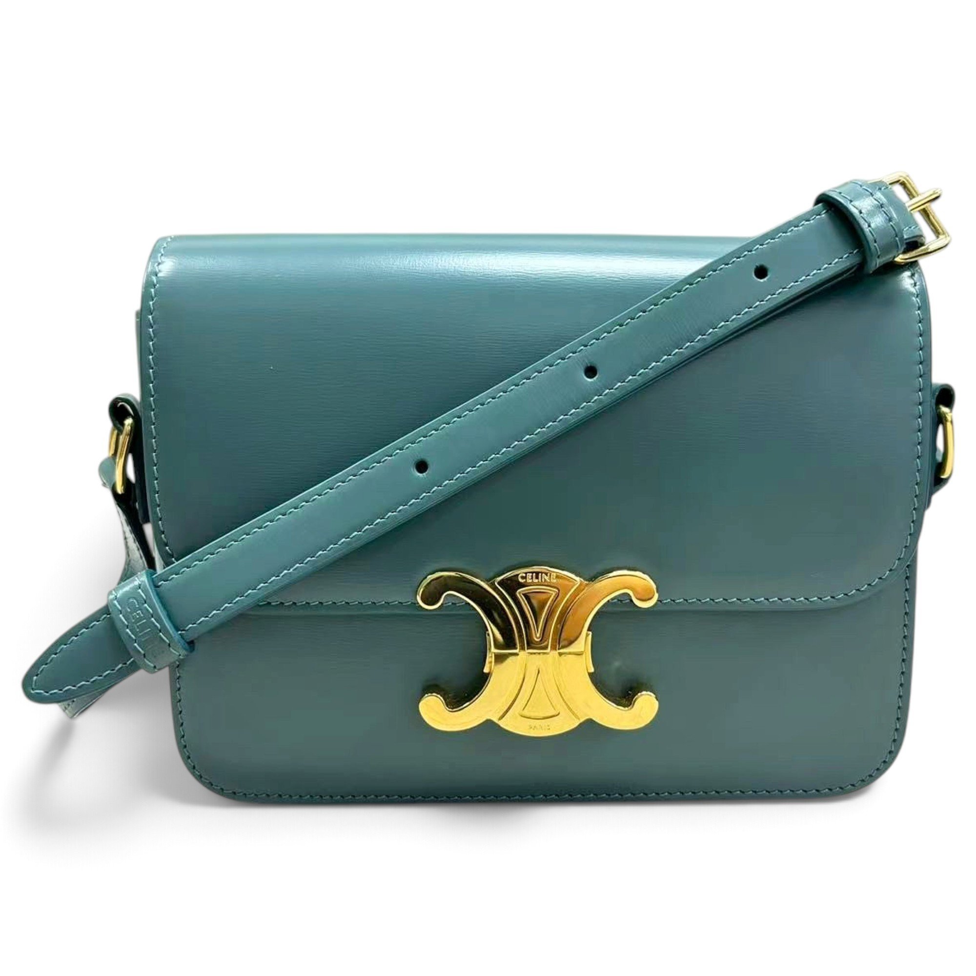 Triomphe leather handbag