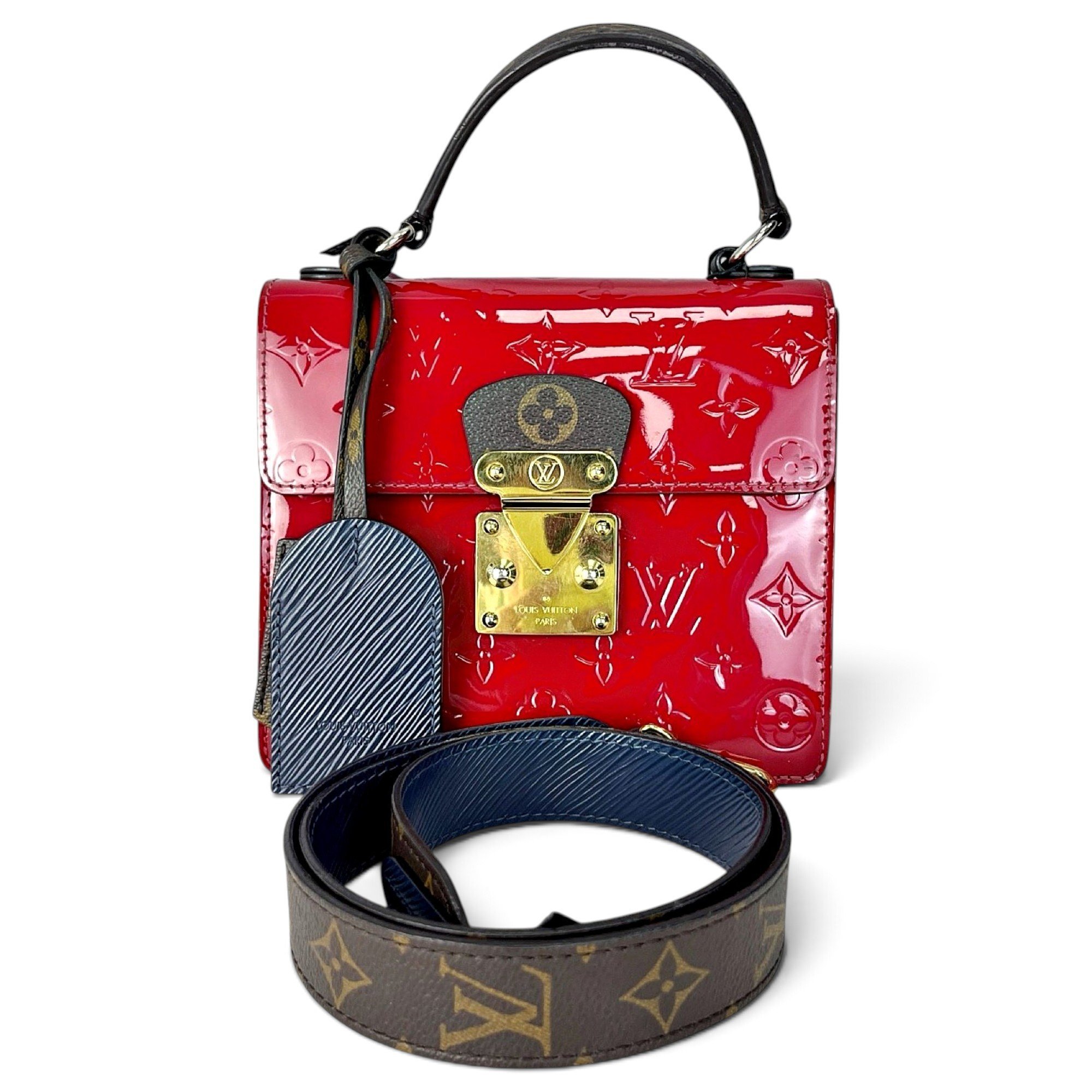 Spring street patent leather handbag