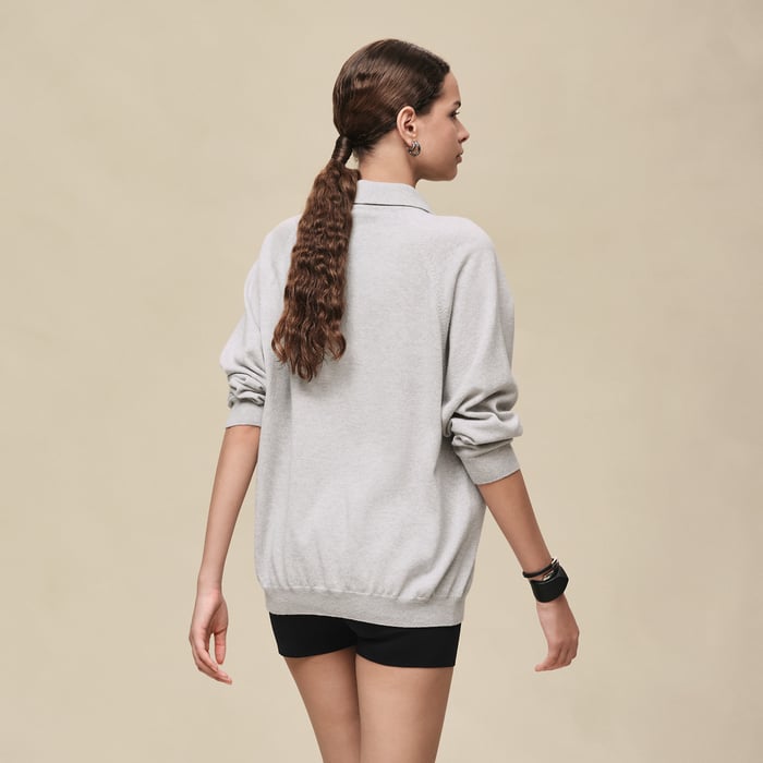 Gris Pervenche Wide Sweater
