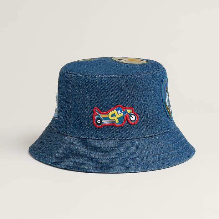 Bleu Jean Fred Punk H Bucket Hat