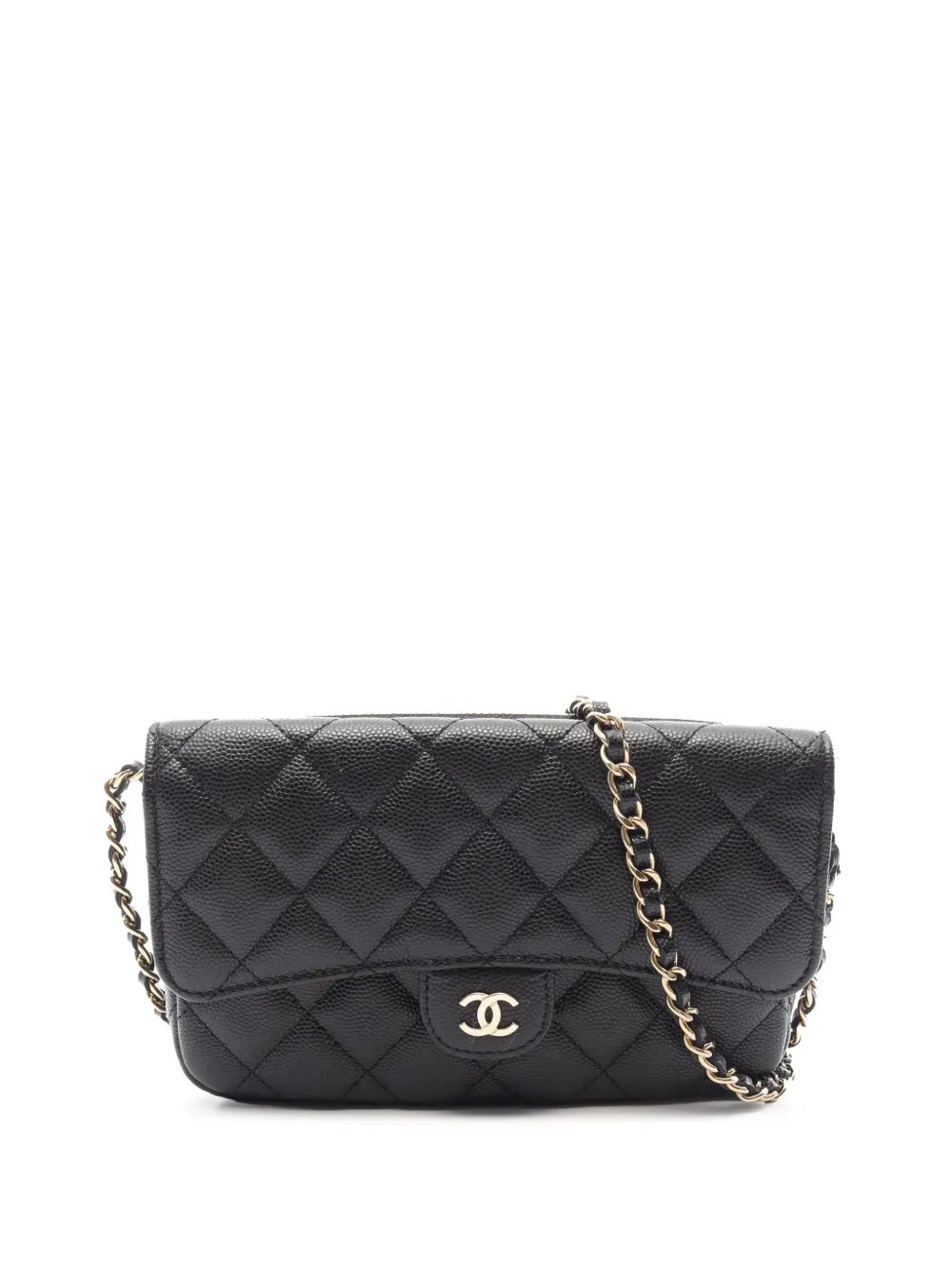 2021-2026 CC Quilted Caviar Phone Case crossbody bag