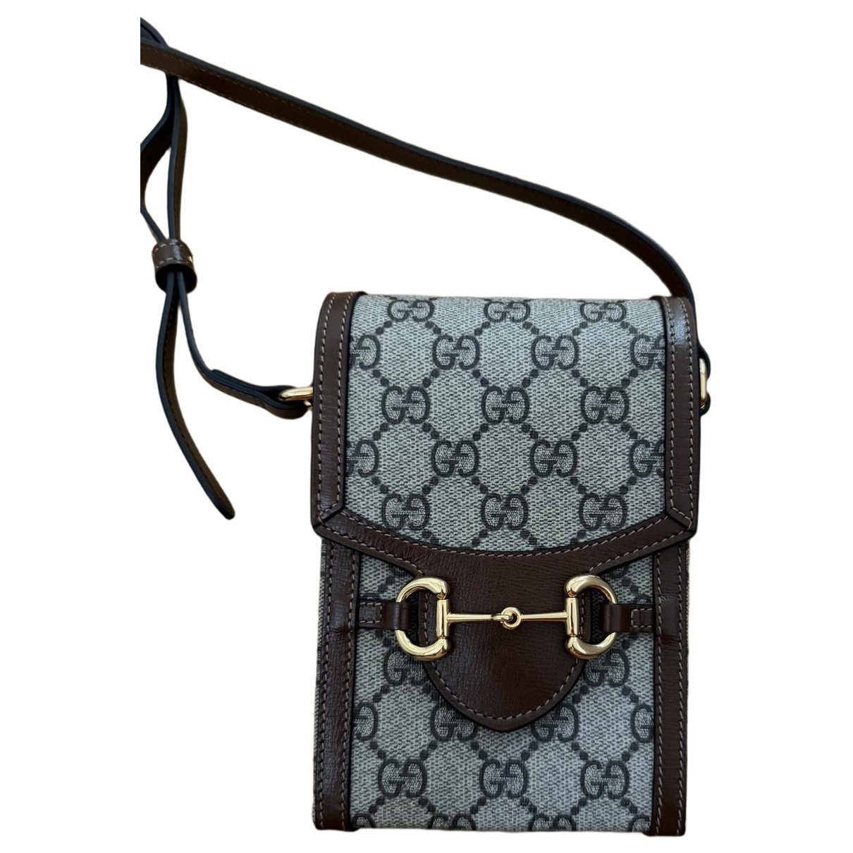 Leather clutch bag