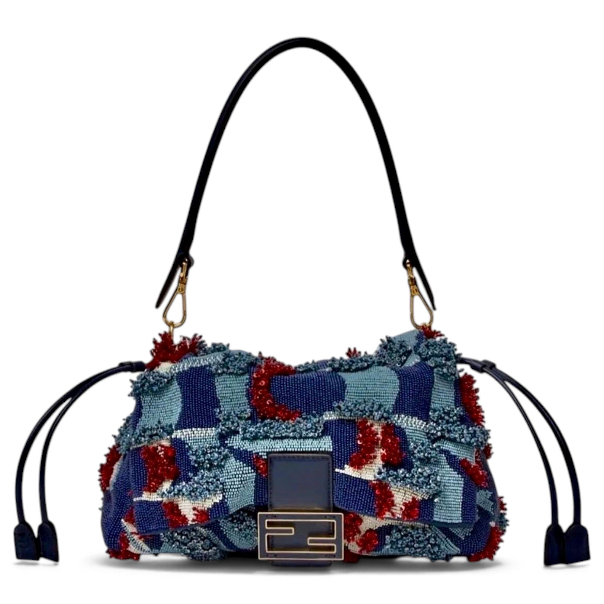 Baguette glitter handbag