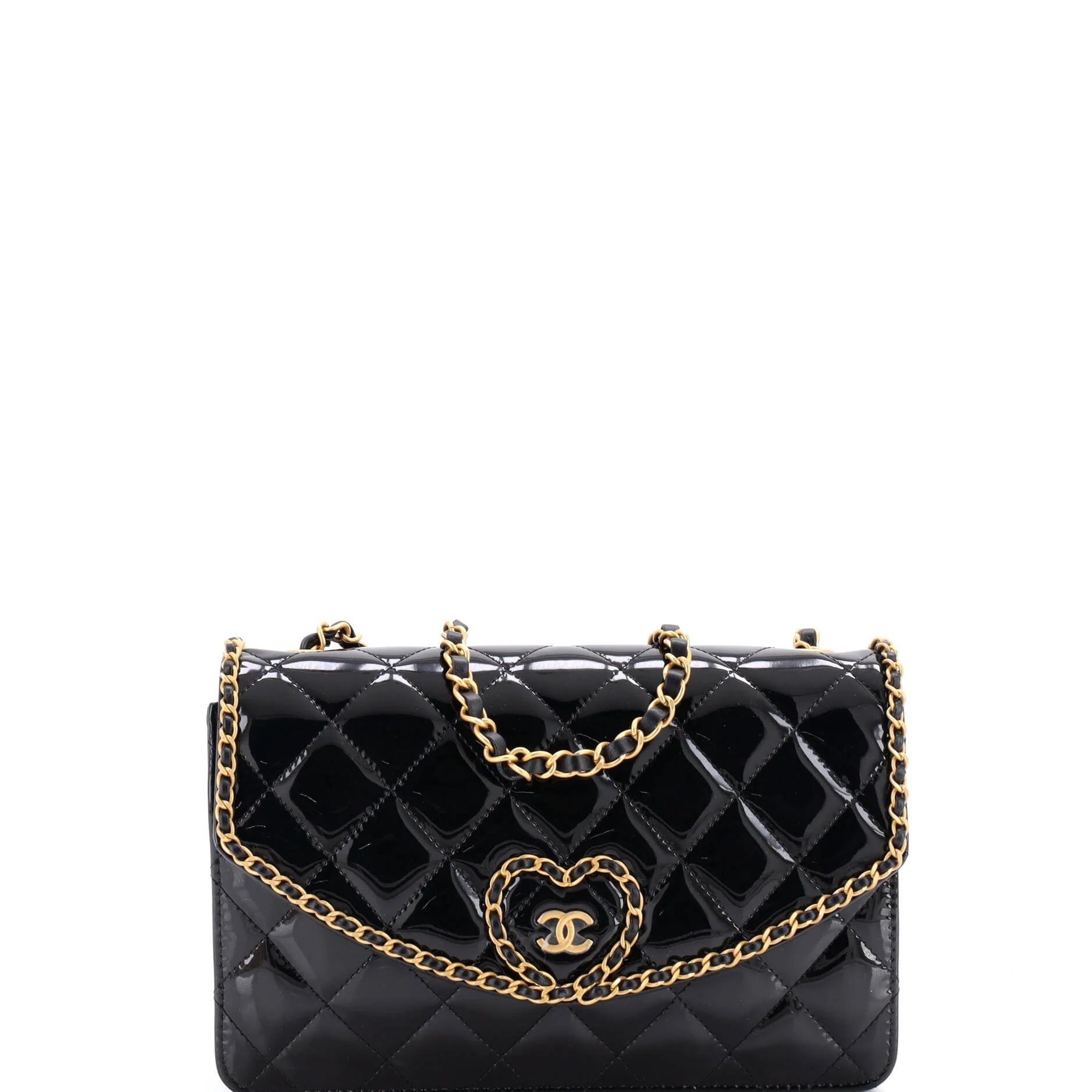 Patent leather crossbody bag