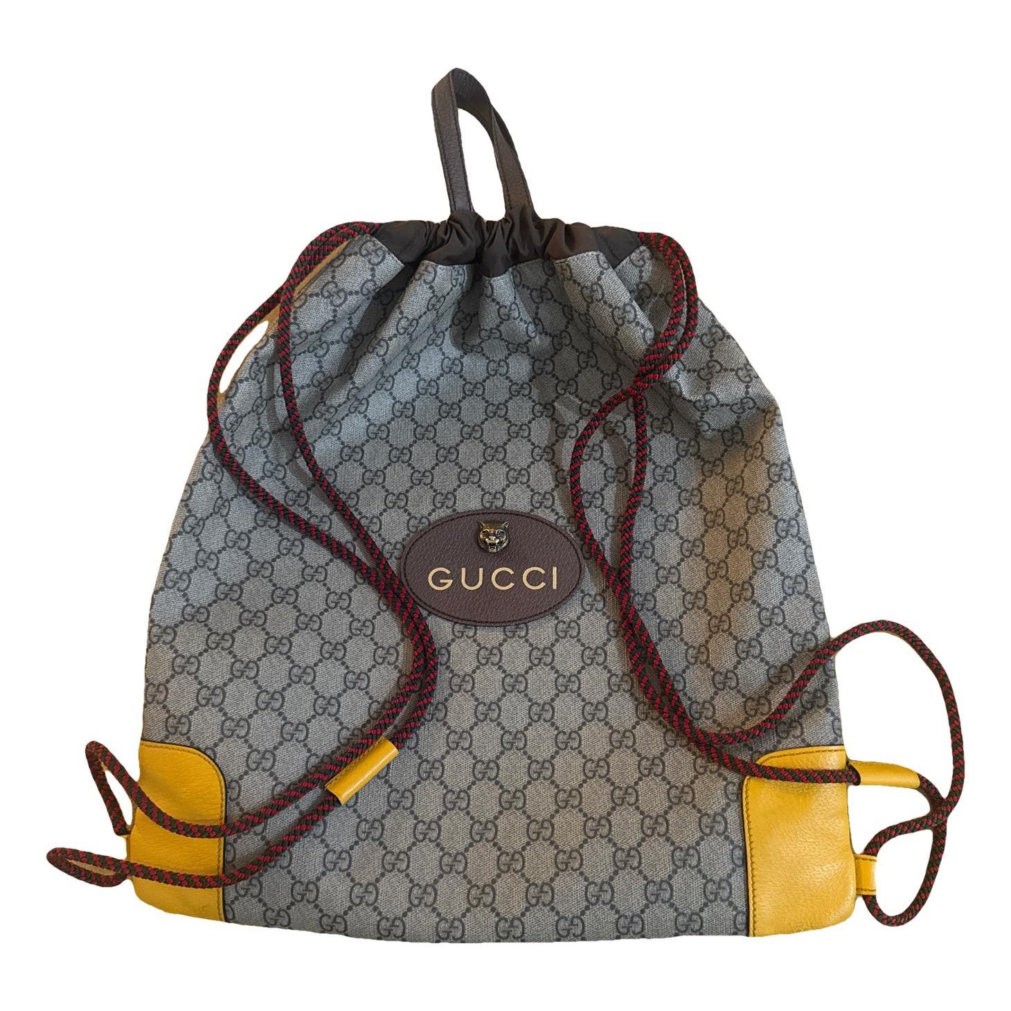 Leather backpack