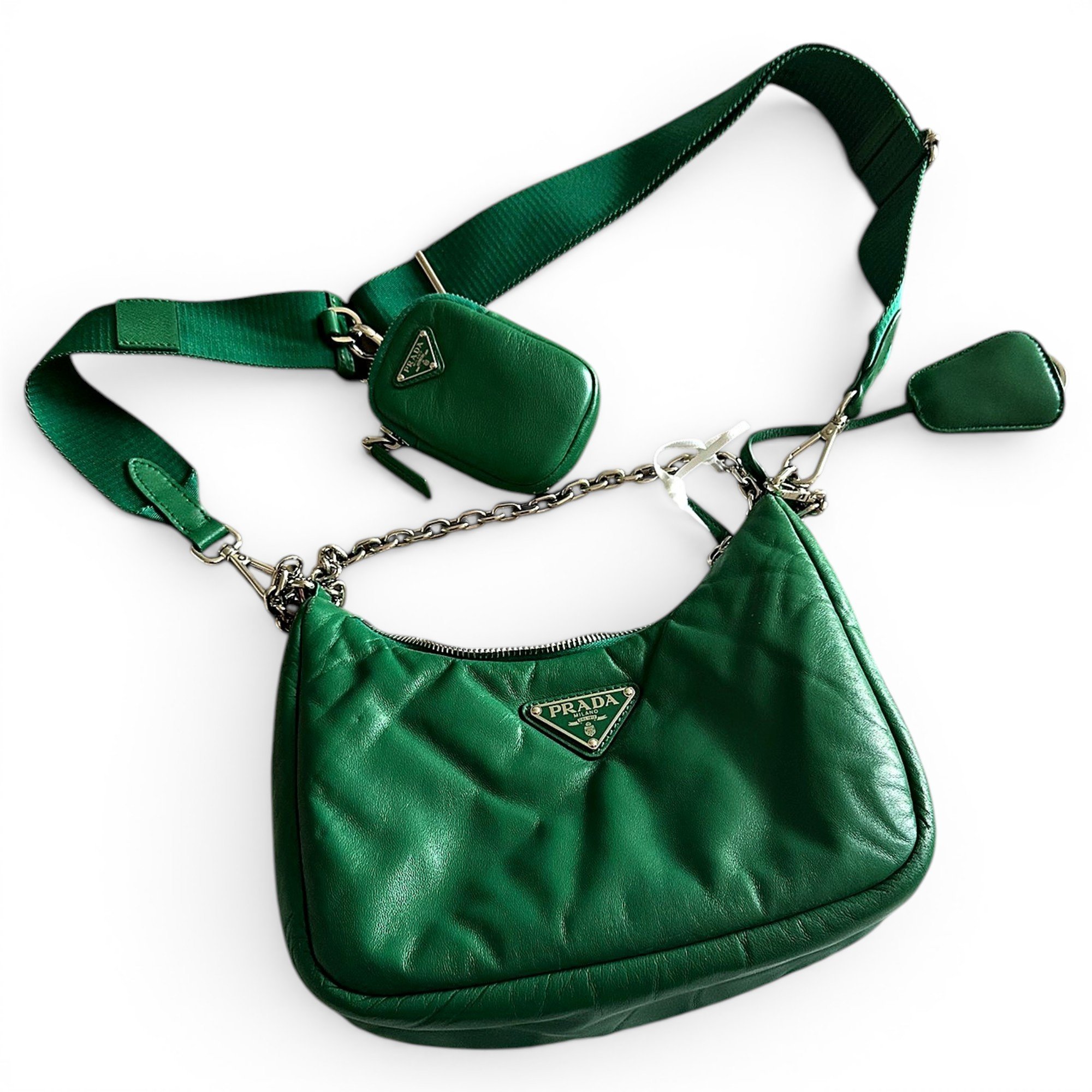 Prada Pocket leather handbag