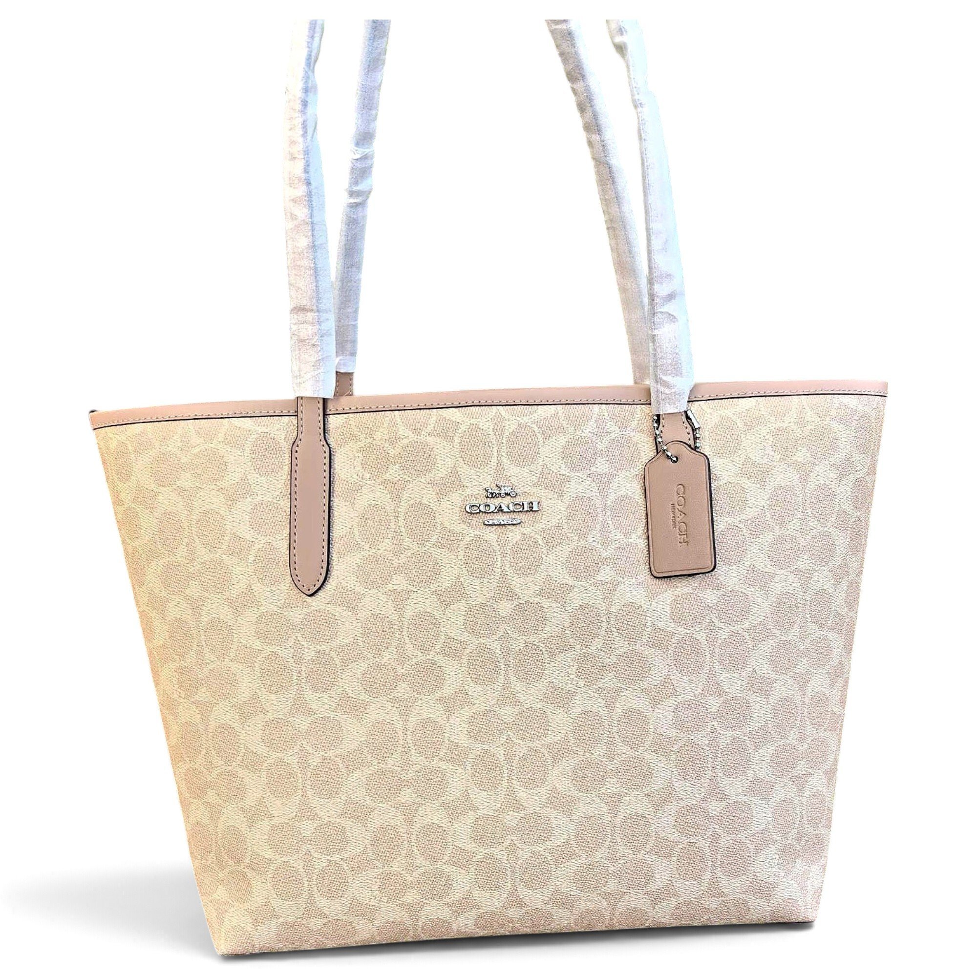 CITY ZIP TOTE leather tote
