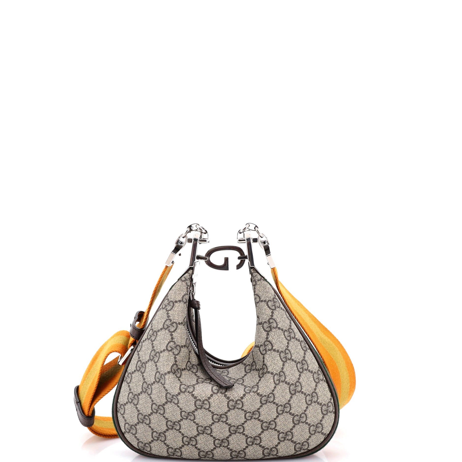 Gucci Attache Shoulder Bag GG Coated Canvas Small