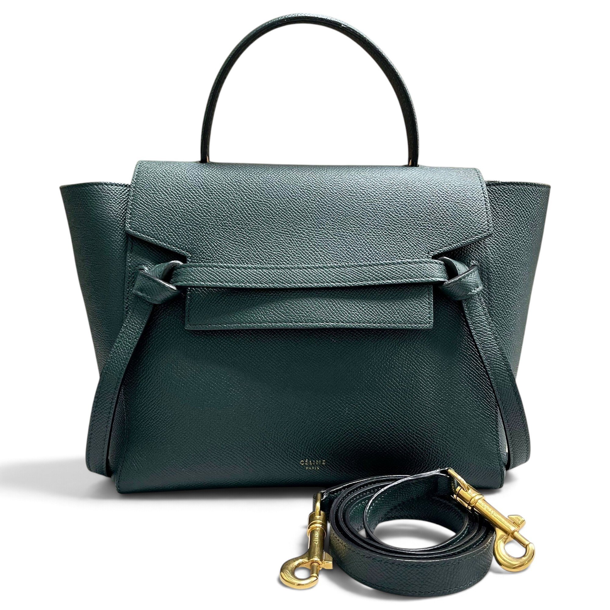 Belt leather handbag