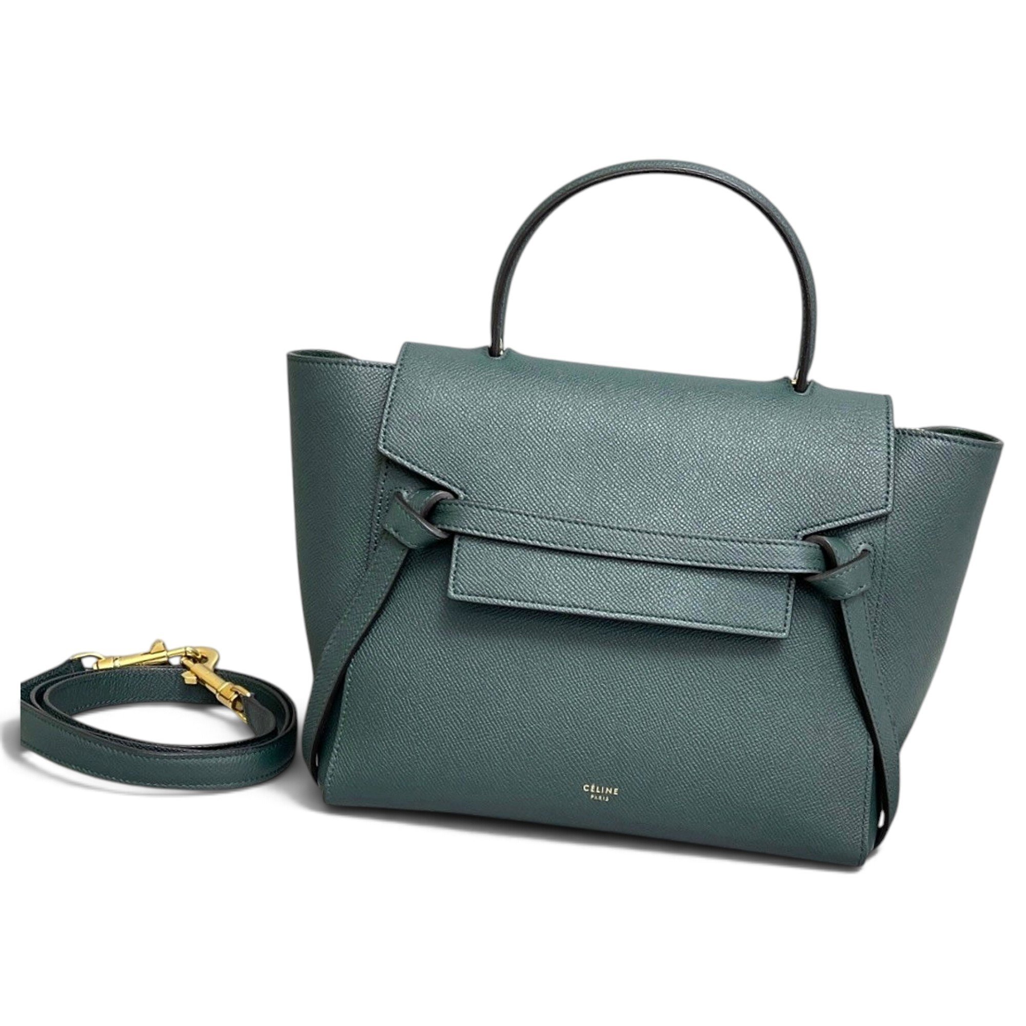 Belt leather handbag