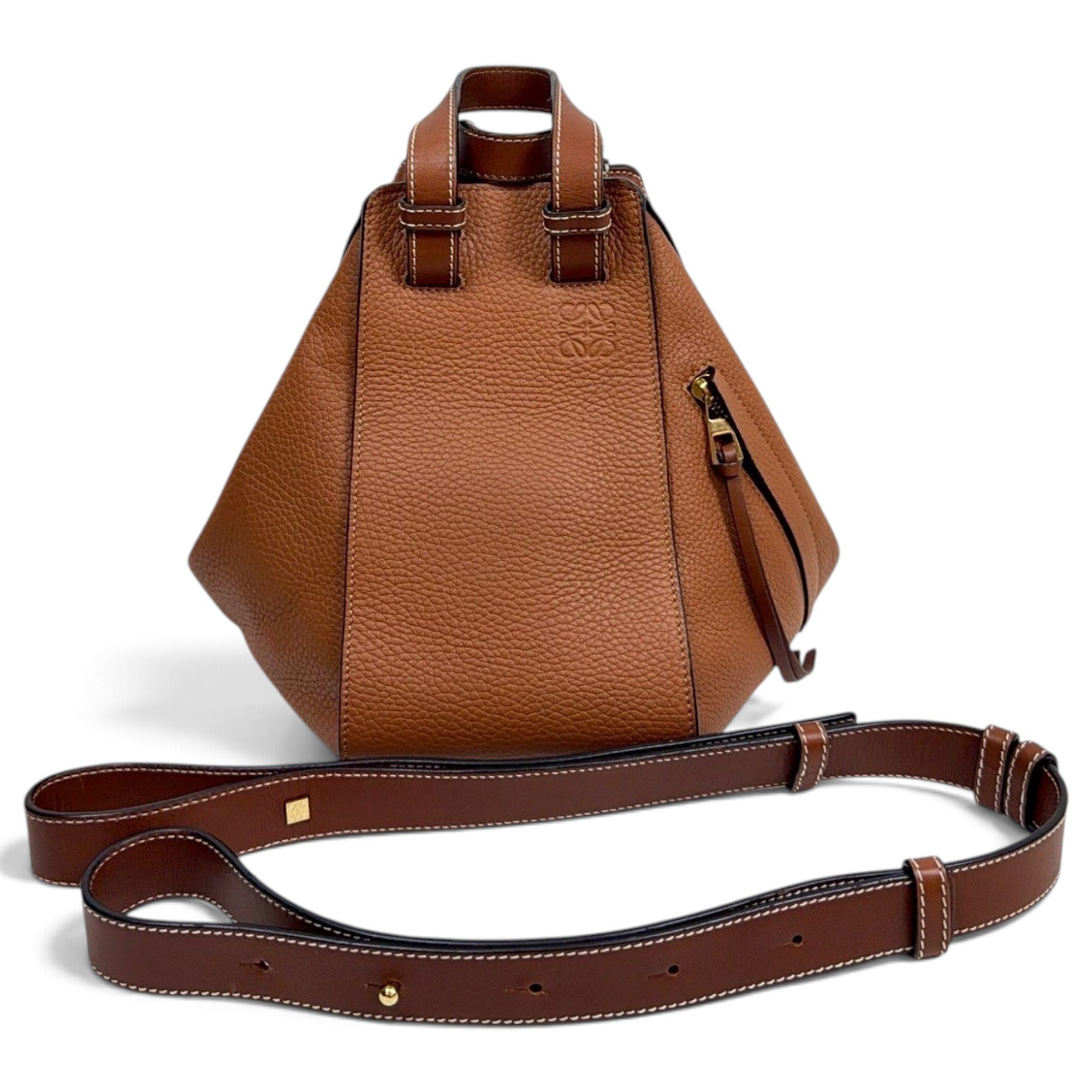 Hammock leather handbag