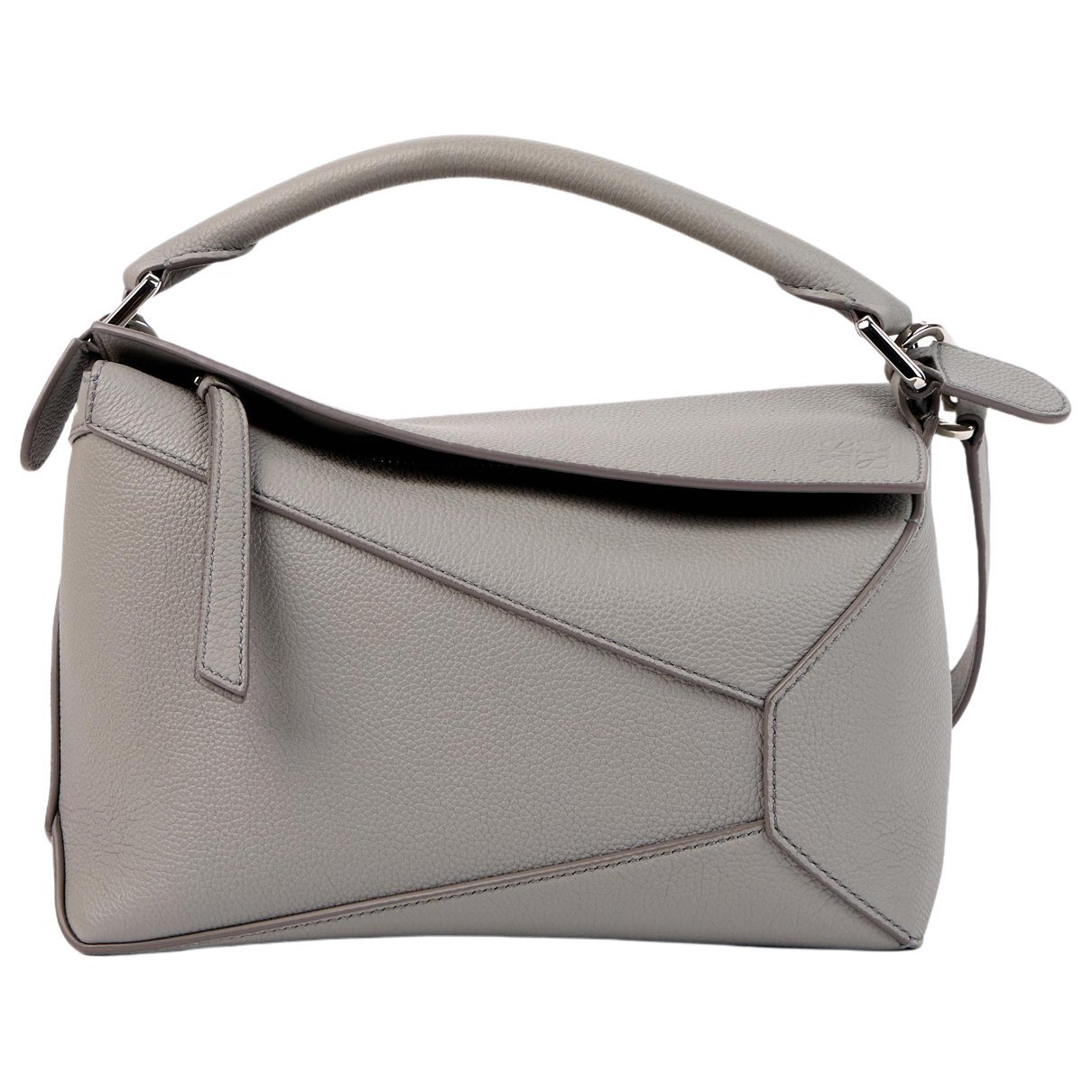 Puzzle leather handbag