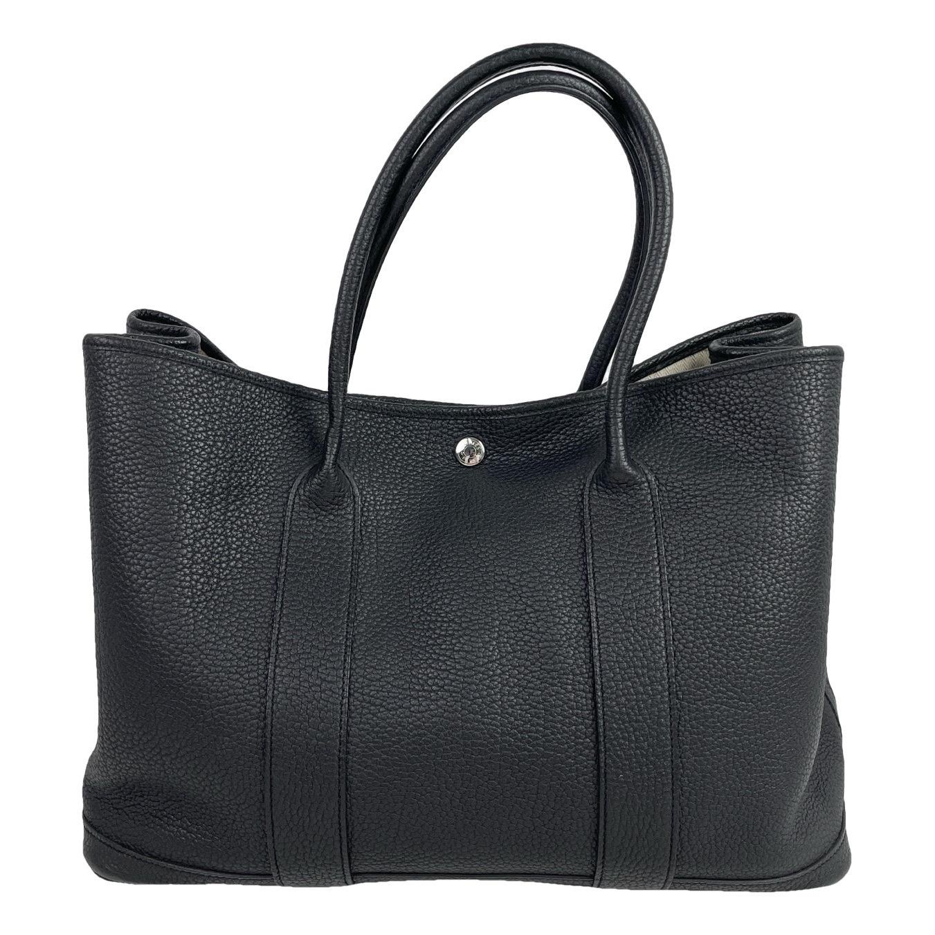 Hermes Garden Party 36 Handbag Black
