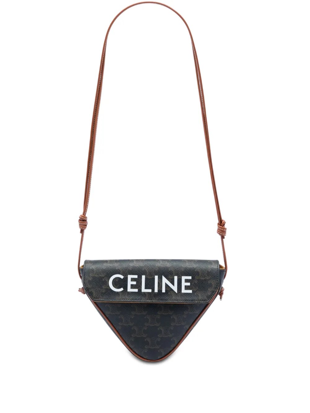 2021 Triomphe Coated Canvas Logo Triangle crossbody bag