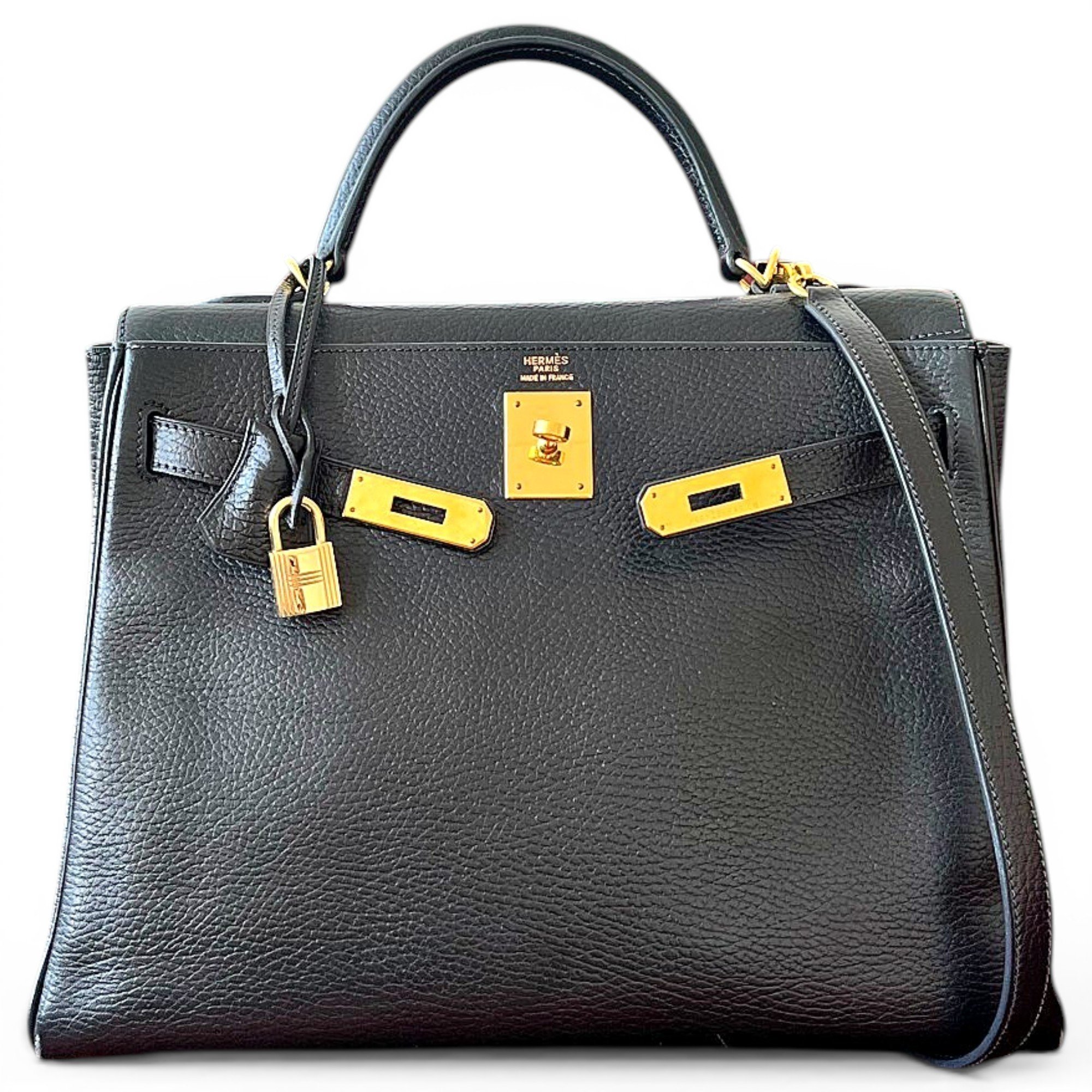 Kelly 32 leather handbag