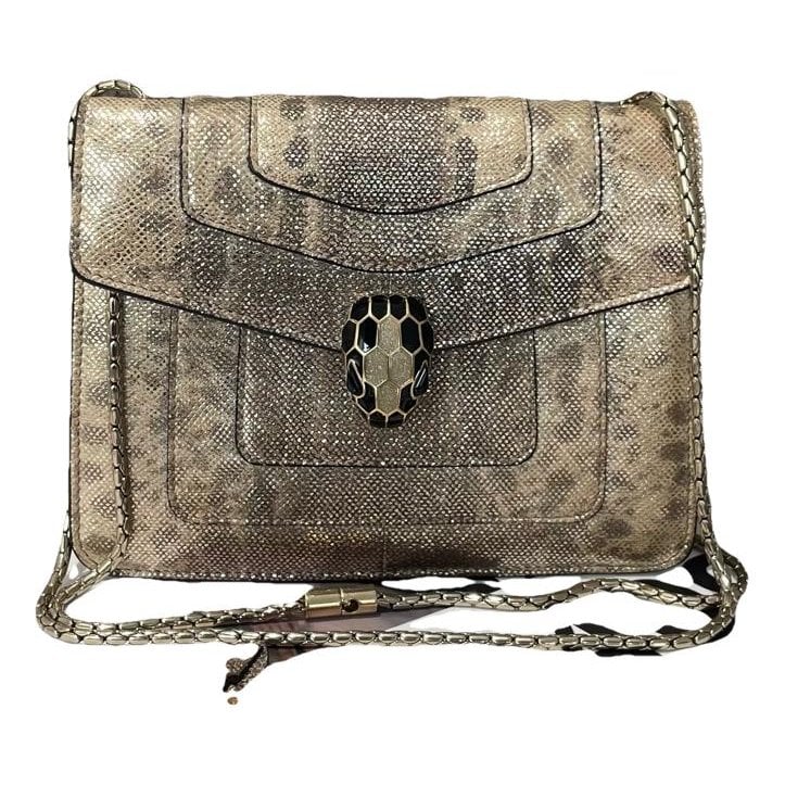 Serpenti leather handbag