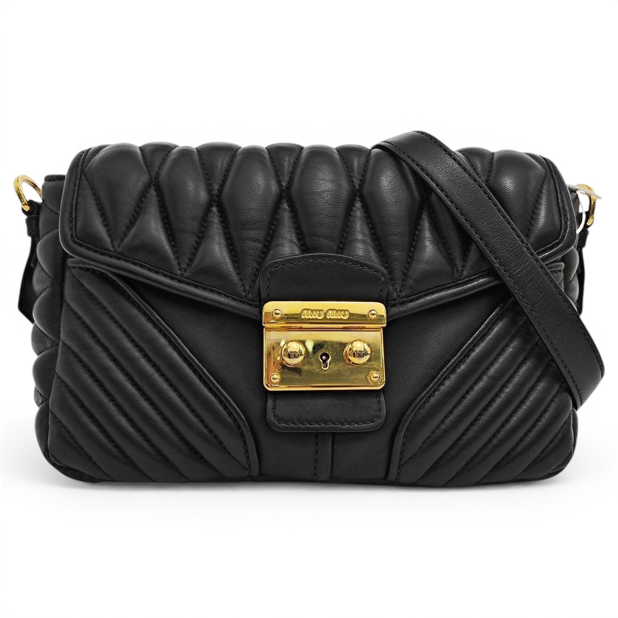 Miu Confidential leather handbag