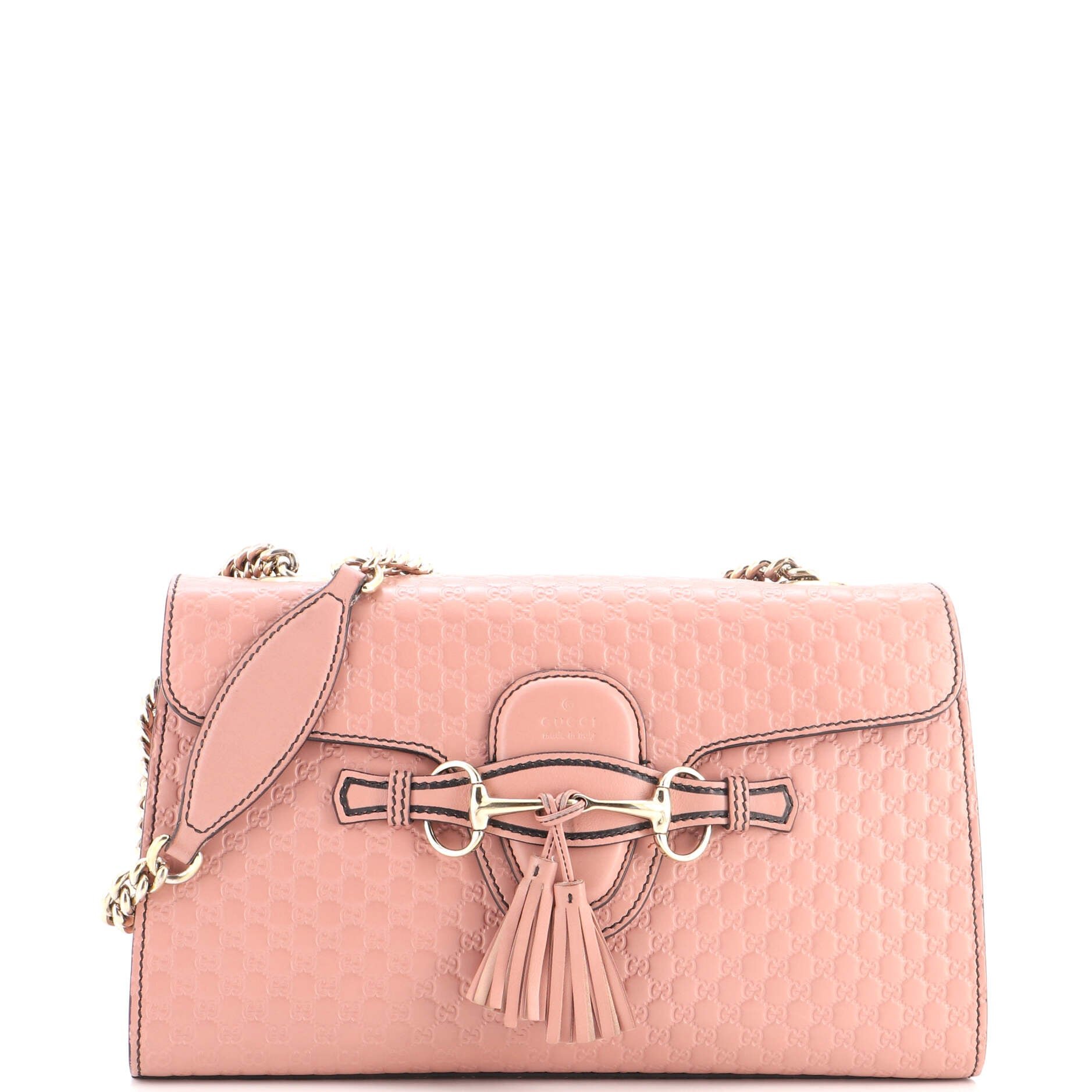 Emily Chain Flap Bag Microguccissima Leather Medium