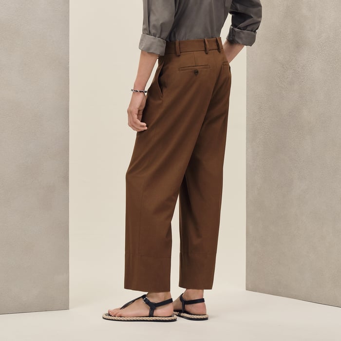 Caramel Pleated Palerme Pants