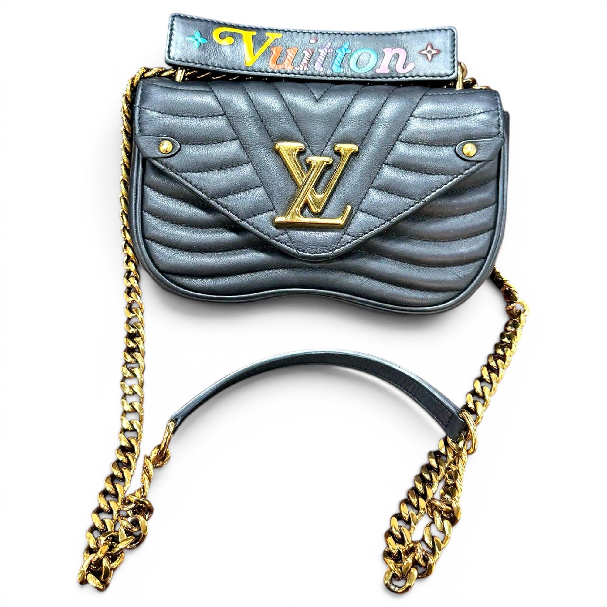 New Wave leather handbag