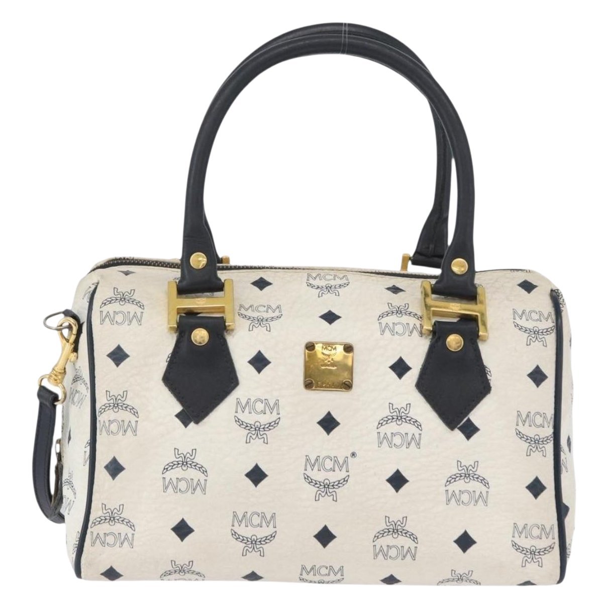 Boston leather bowling bag