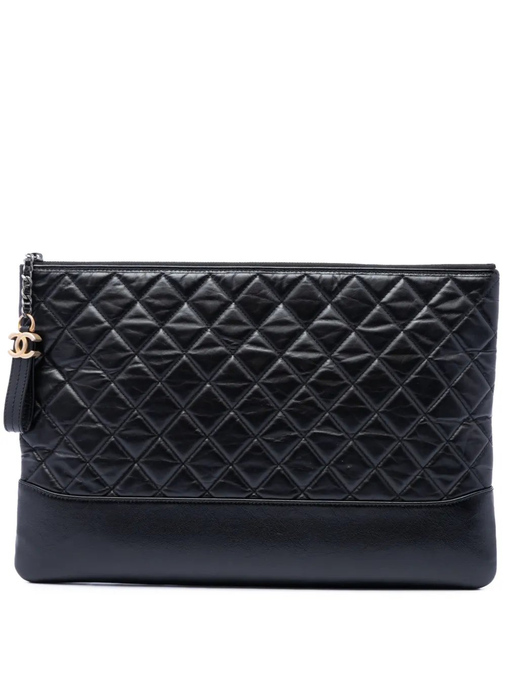 2017-2018 Large Aged Calfskin Gabrielle O Case clutch bag
