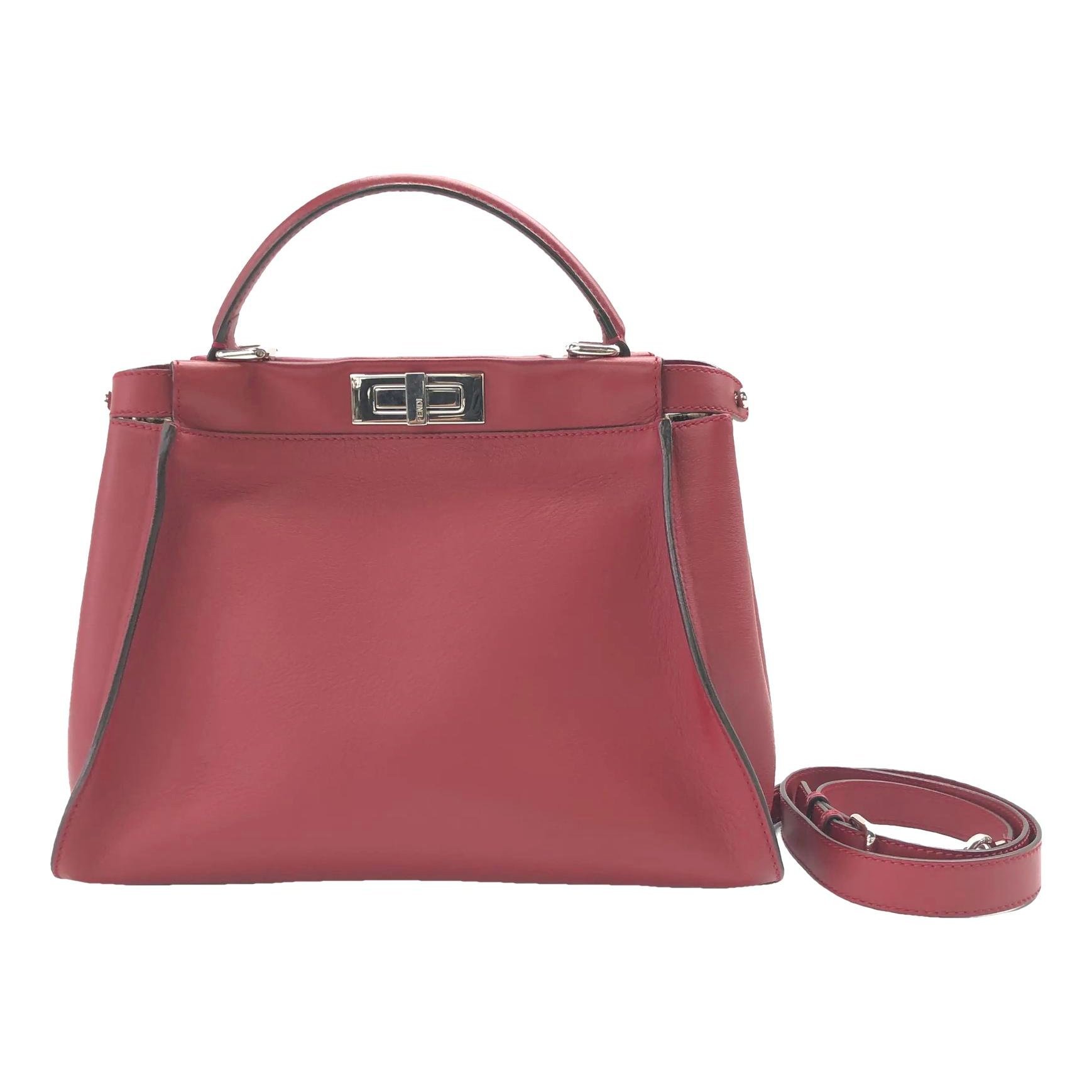 Peekaboo leather handbag