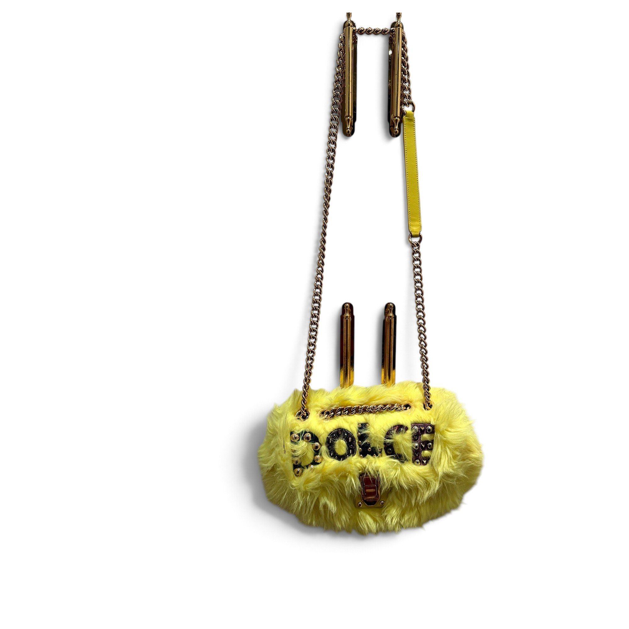 Dolce & Gabbana DG Girls faux fur crossbody bag