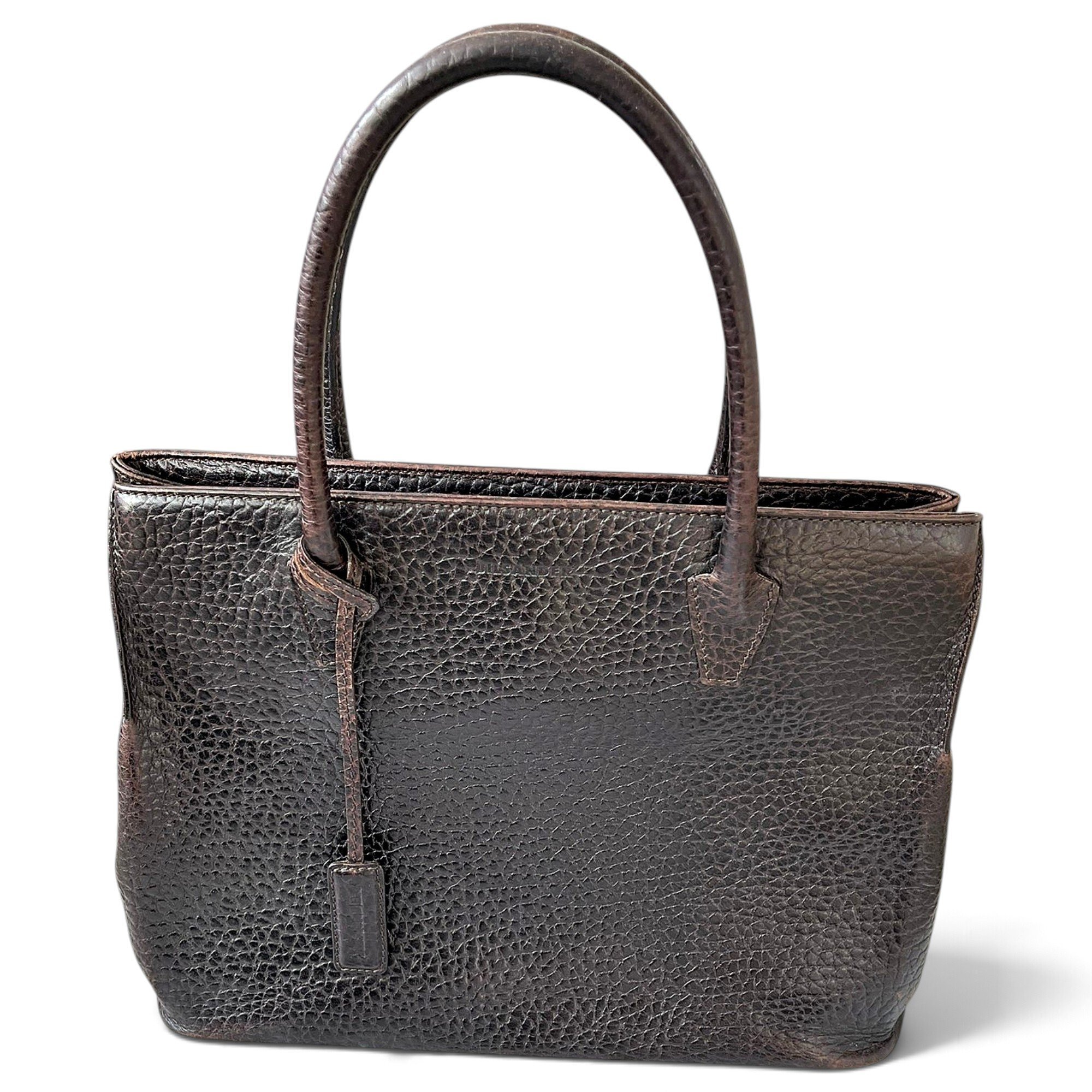 Shopper leather tote