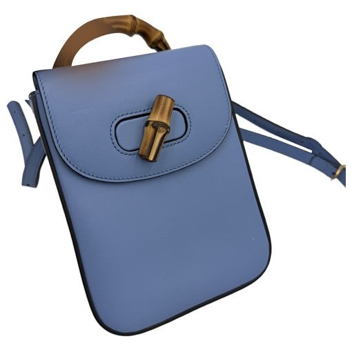 Bamboo Top Handle leather handbag