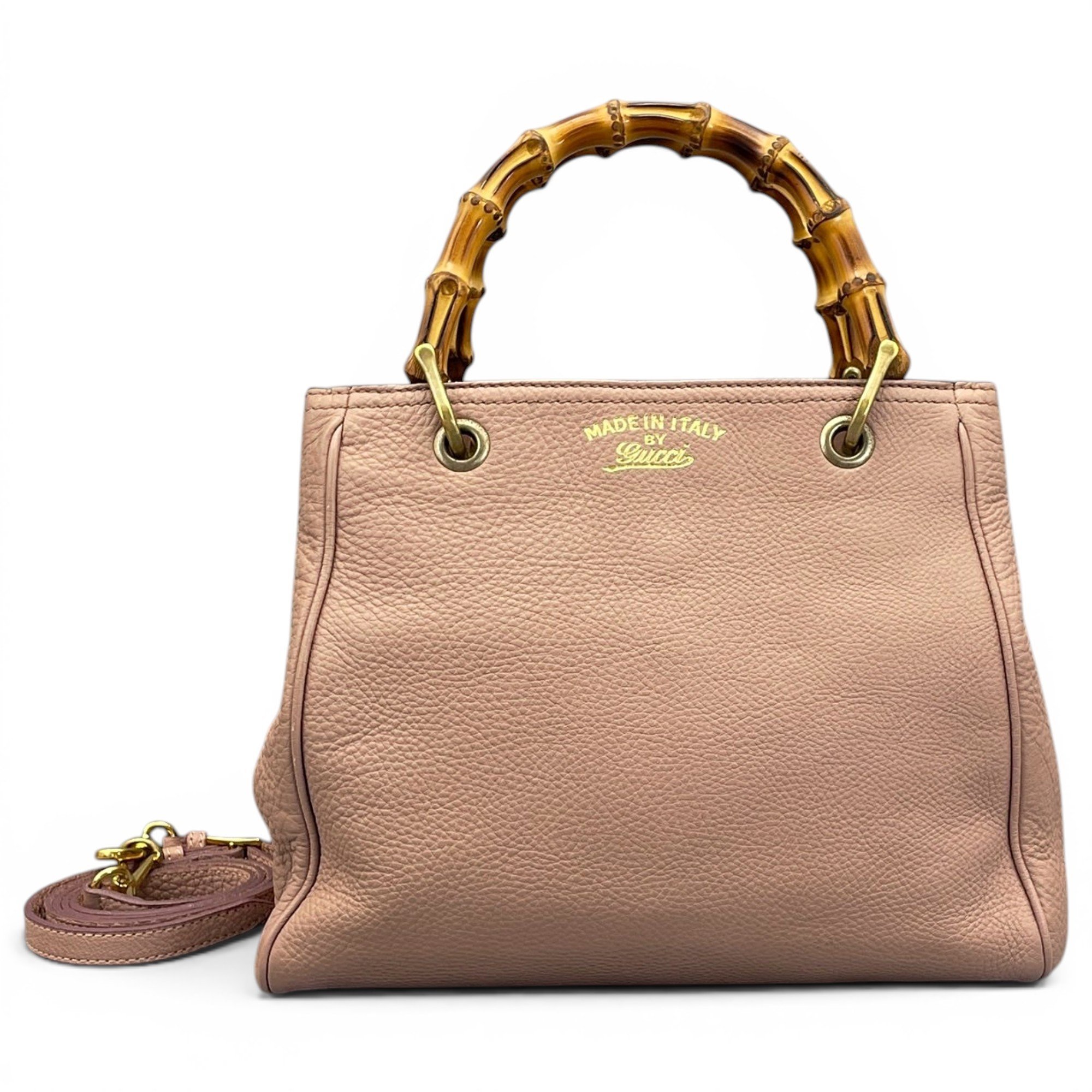 Diana Bamboo leather handbag