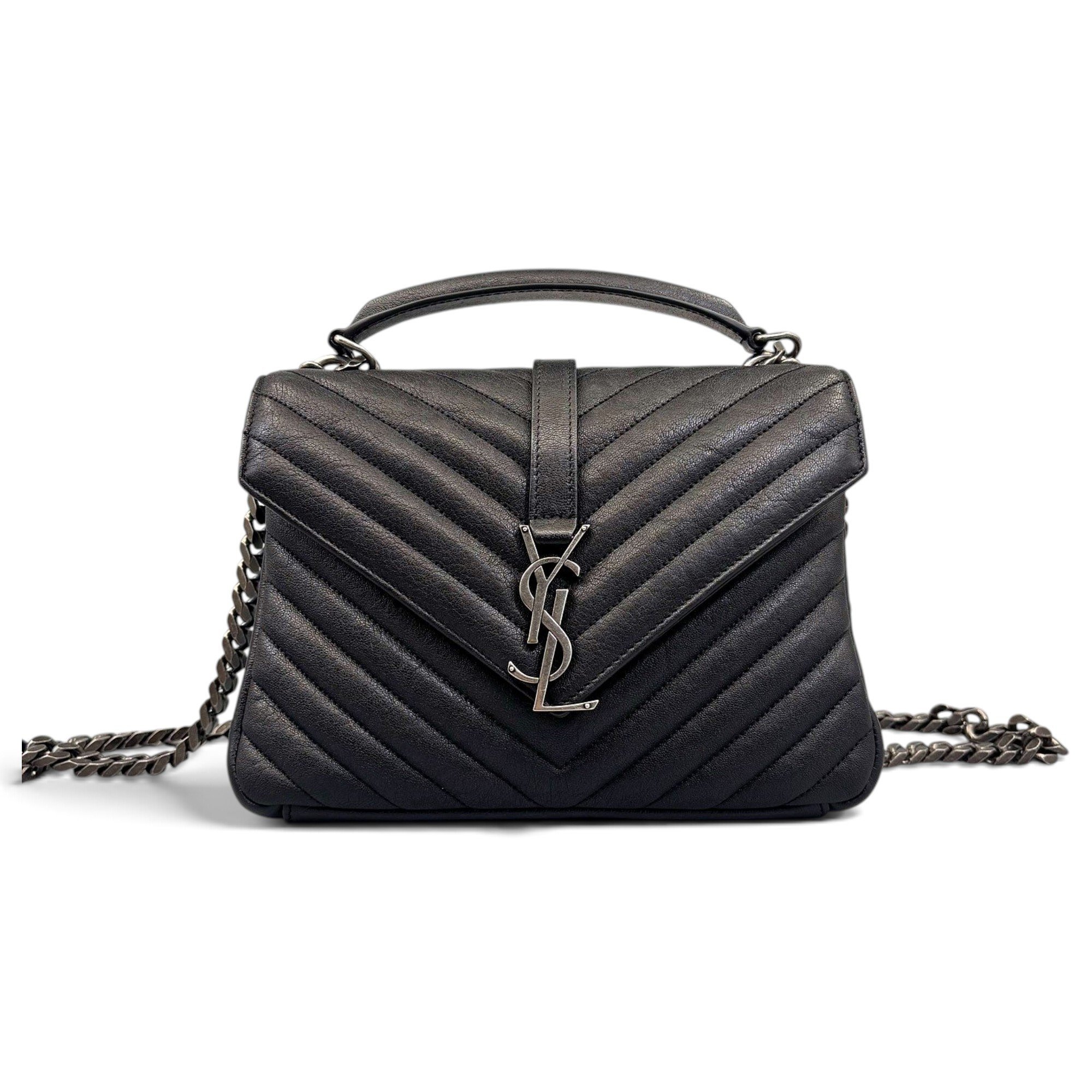 Collége monogramme leather handbag