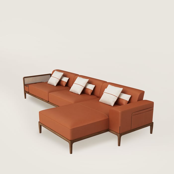 Sofa Sellier 2-seater with lounge chair