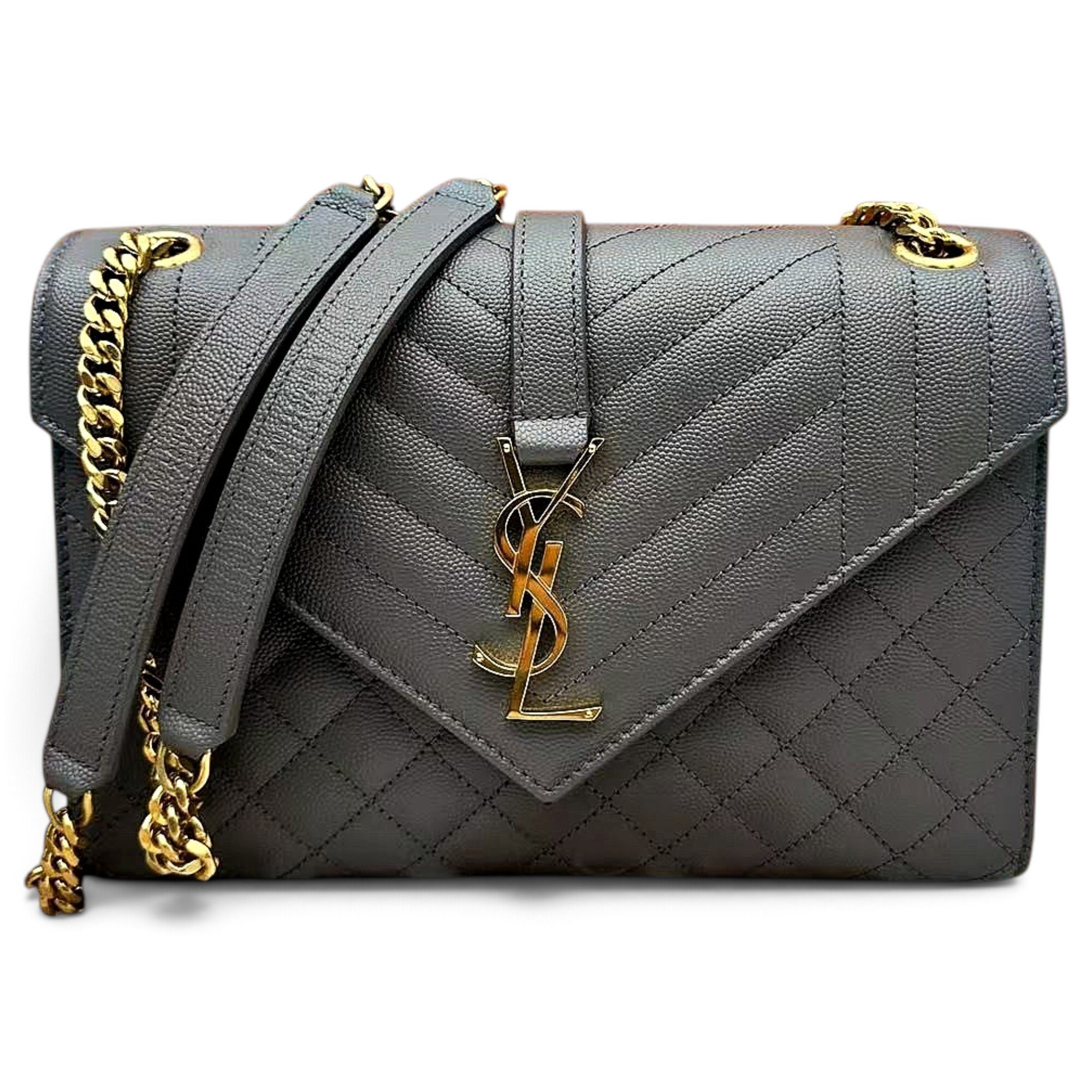 Envelope leather handbag
