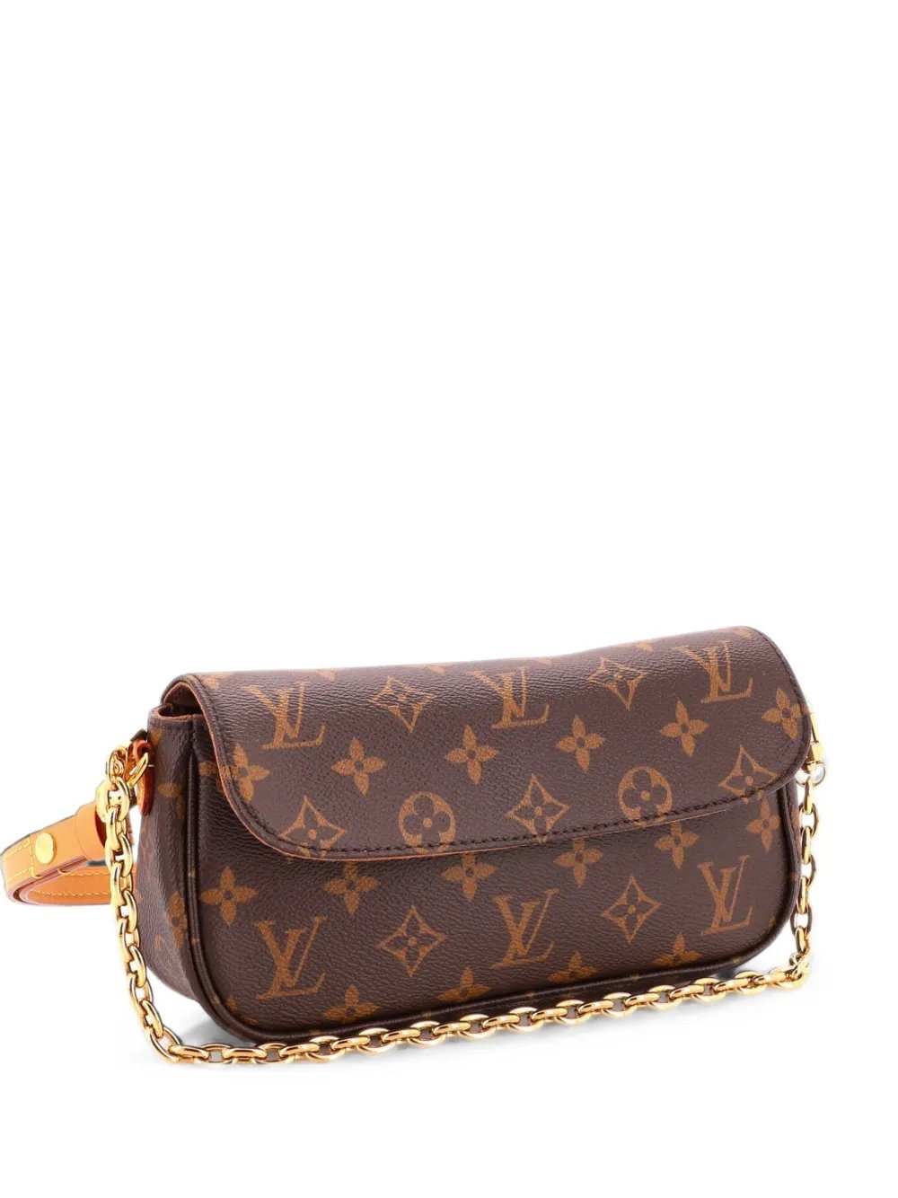 Ivy Wallet on Chain Monogram Canvas shoulder bag