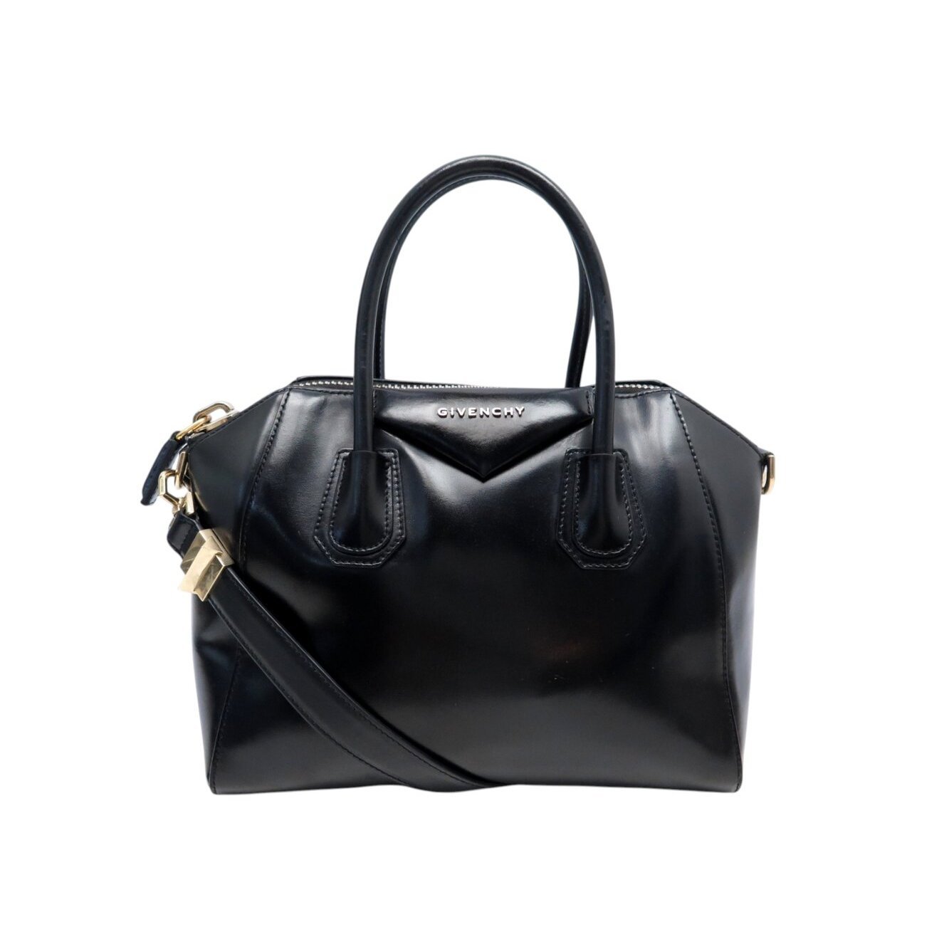 Antigona patent leather handbag