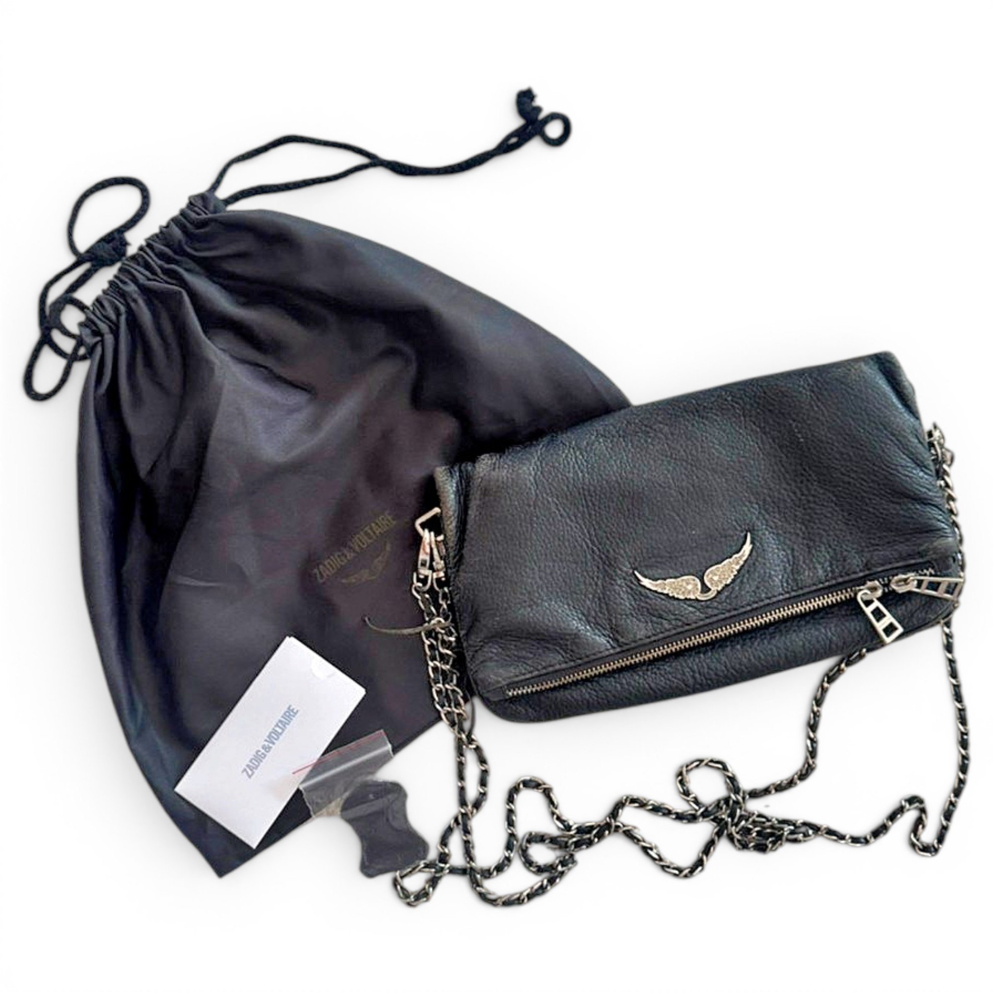 Rock leather crossbody bag