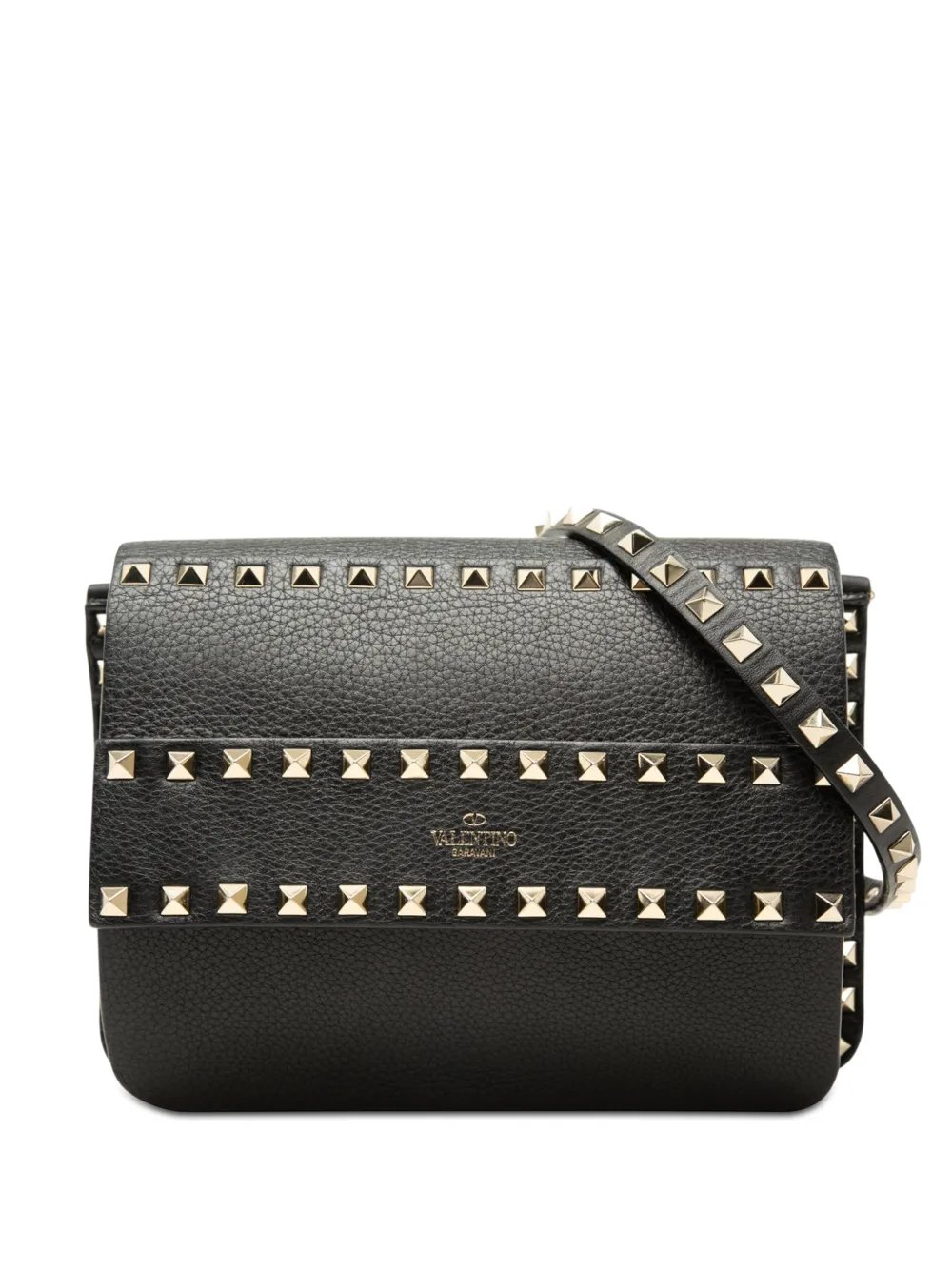 2018-2026 Small Grained Calfskin Rockstud crossbody bag