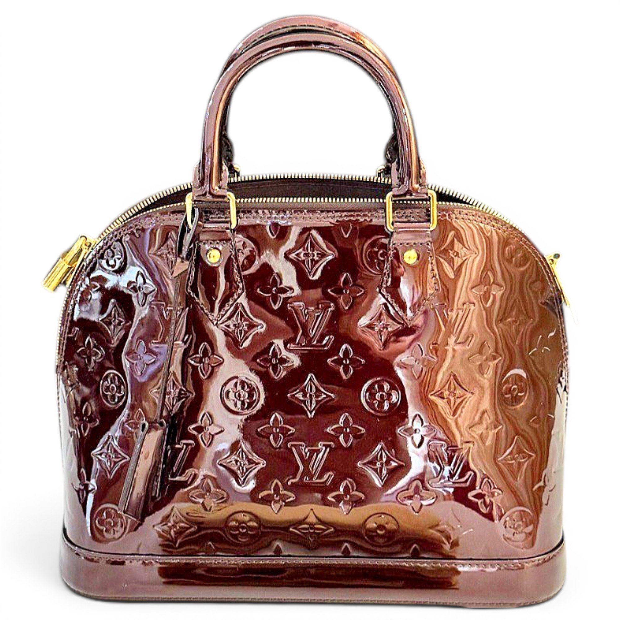 Alma patent leather handbag